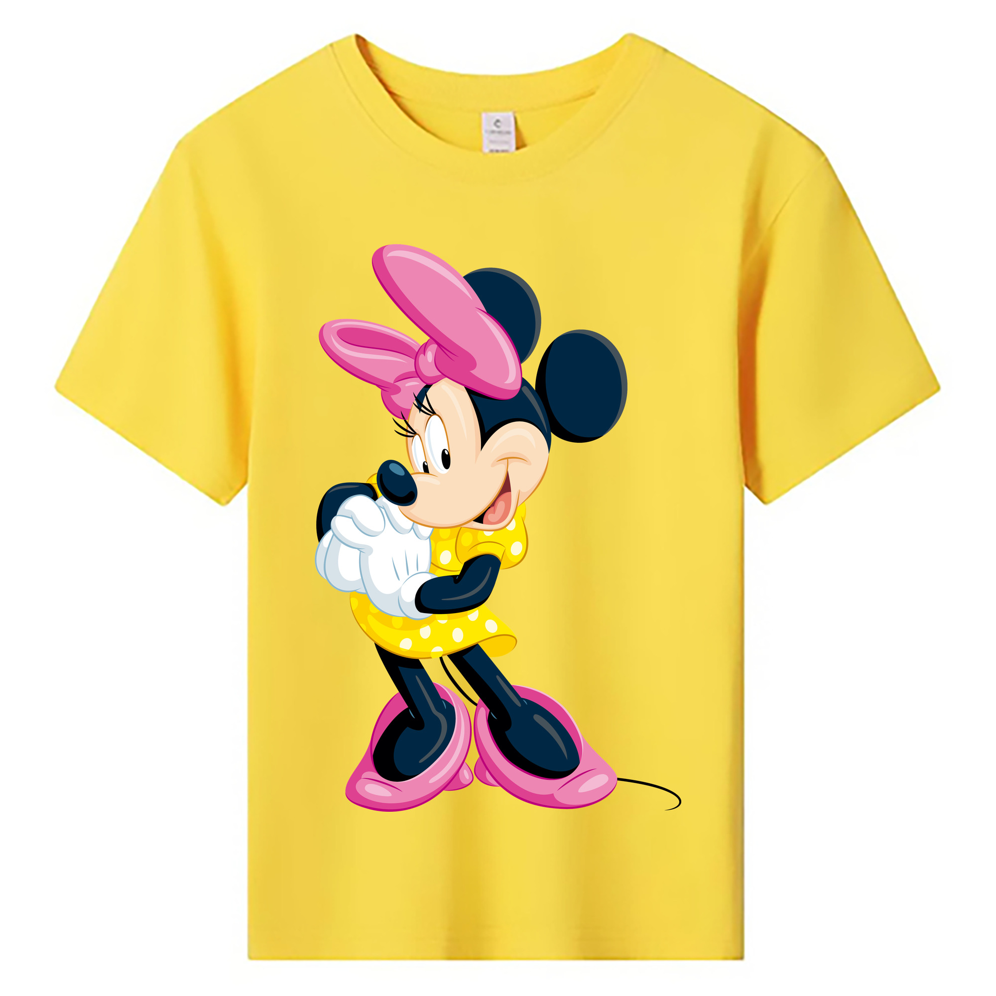 ミッキーマウス Mickey Mouse 綿100％キッズTシャツ（フロントプリント）