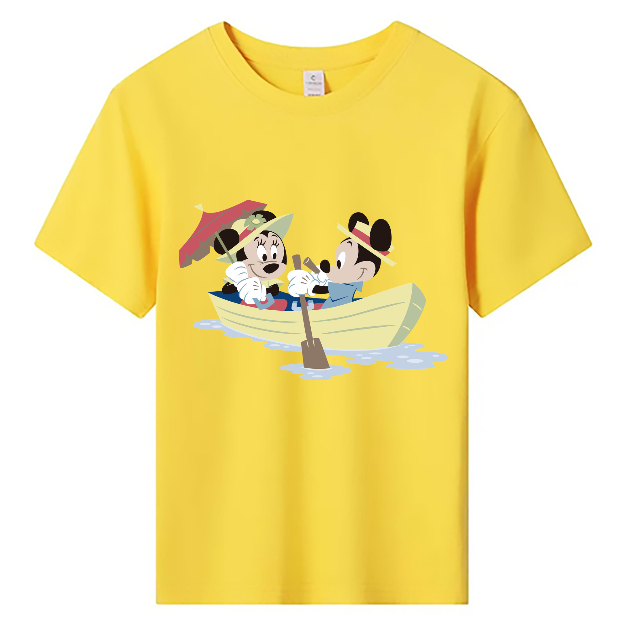 ミッキーマウス Mickey Mouse 綿100％キッズTシャツ（フロントプリント）