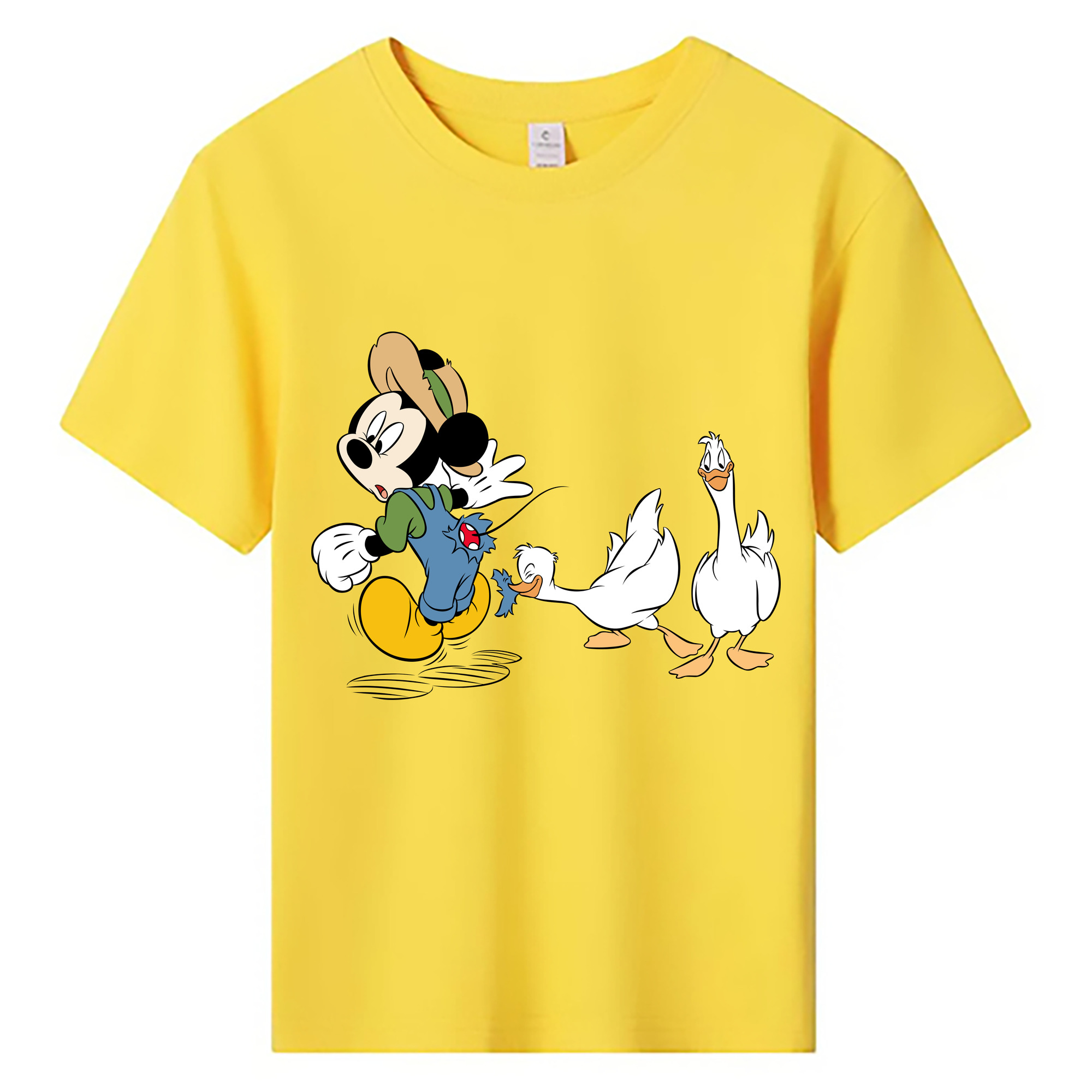 ミッキーマウス Mickey Mouse 綿100％キッズTシャツ（フロントプリント）