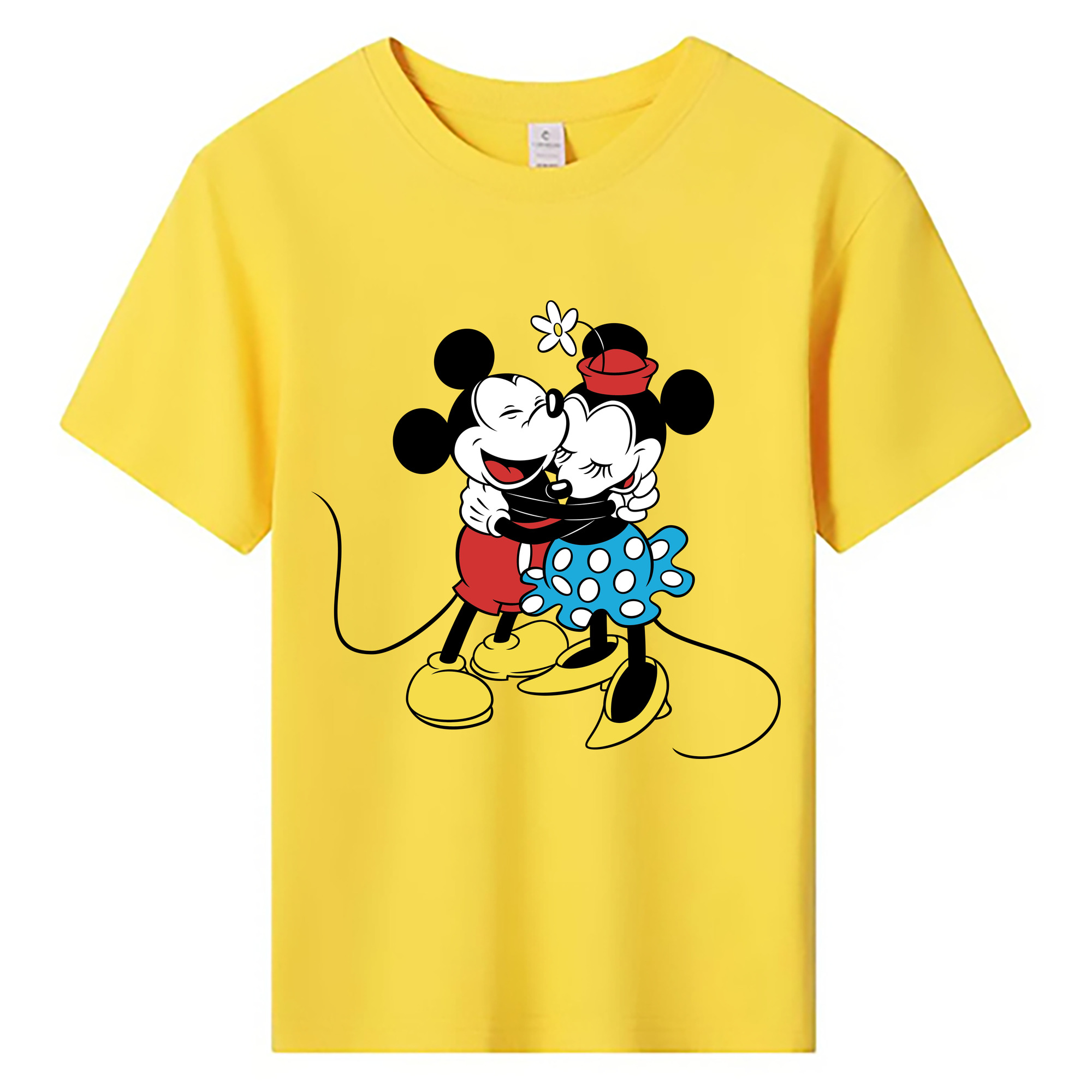 ミッキーマウス Mickey Mouse 綿100％キッズTシャツ（フロントプリント）