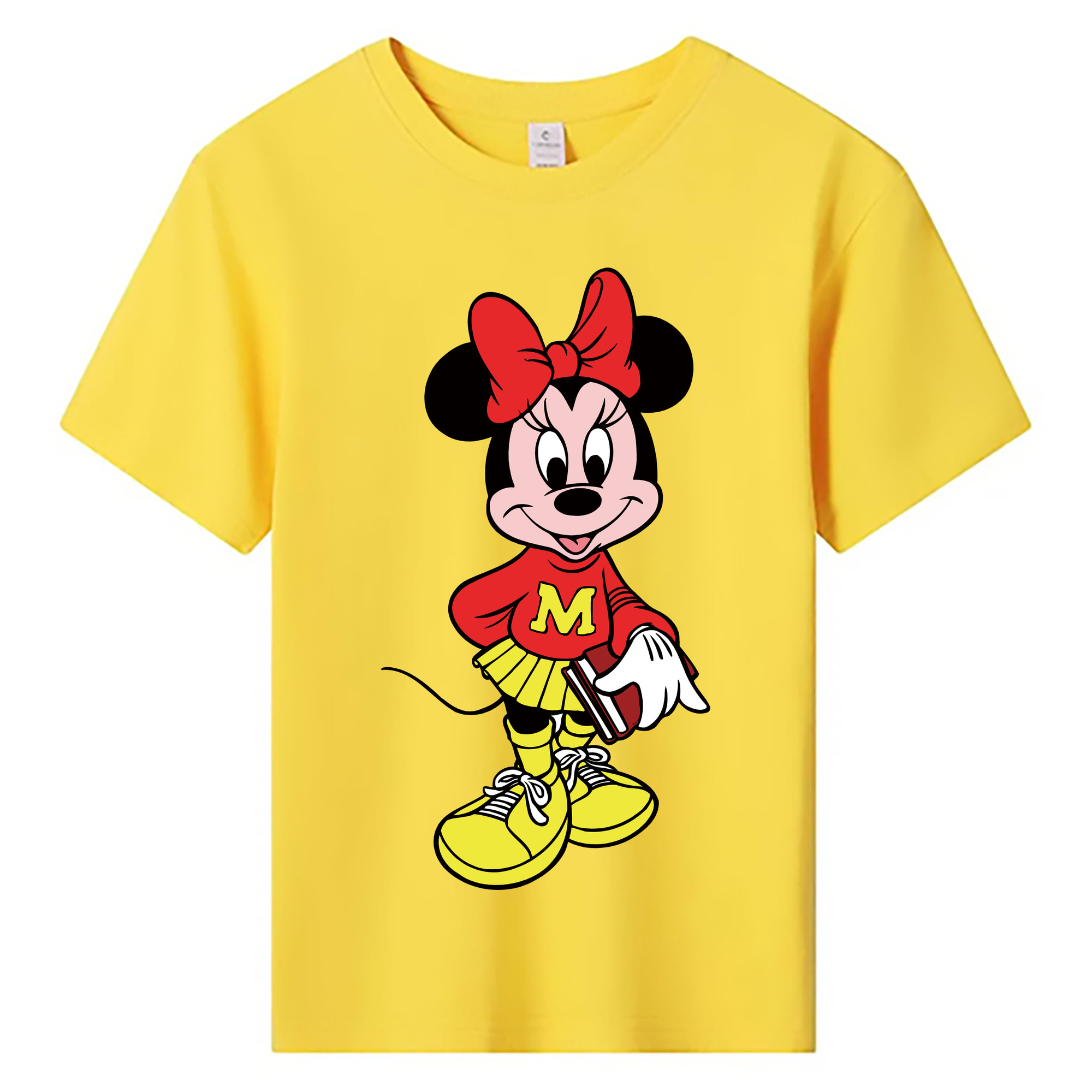 ミッキーマウス Mickey Mouse 綿100％キッズTシャツ（フロントプリント）