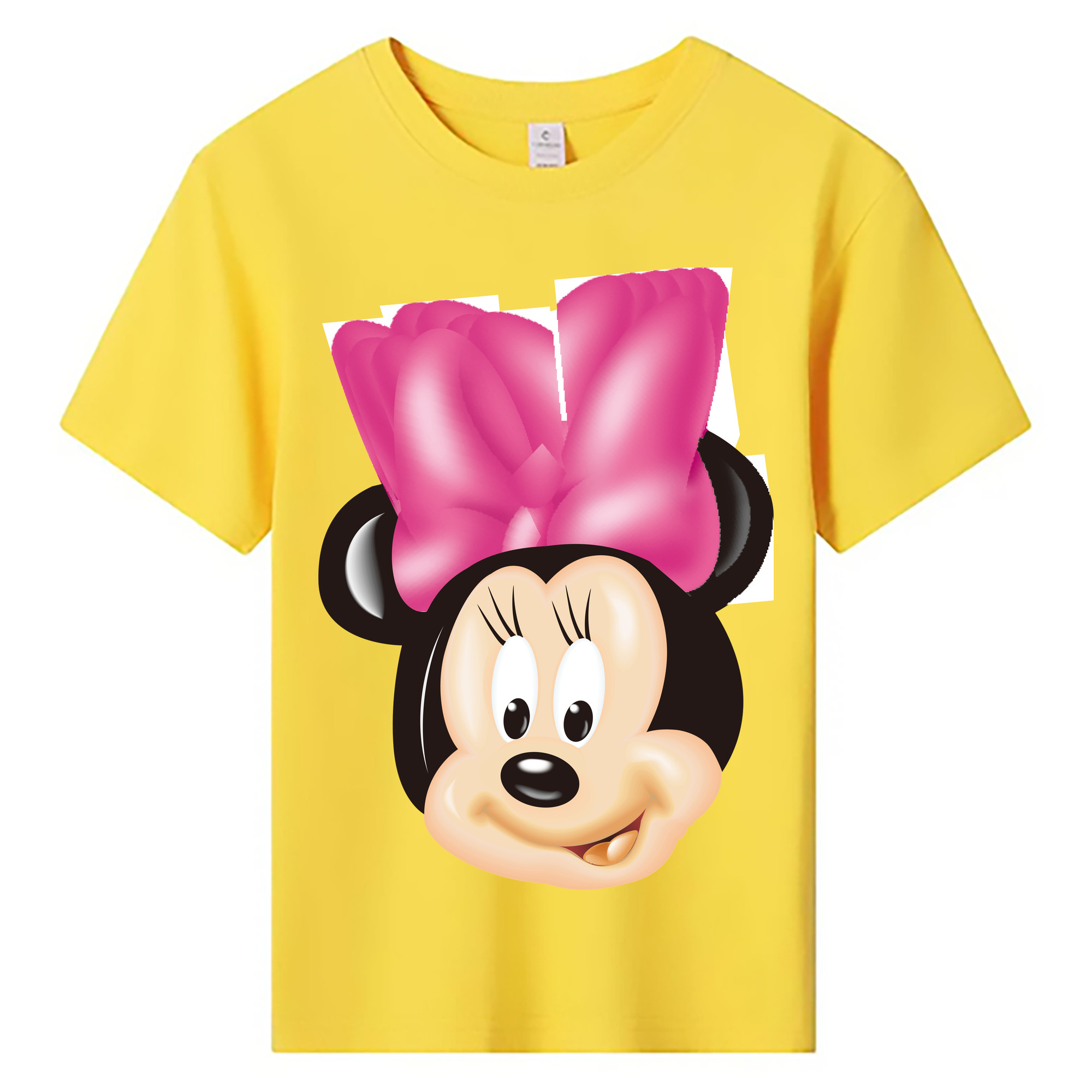 ミッキーマウス Mickey Mouse 綿100％キッズTシャツ（フロントプリント）