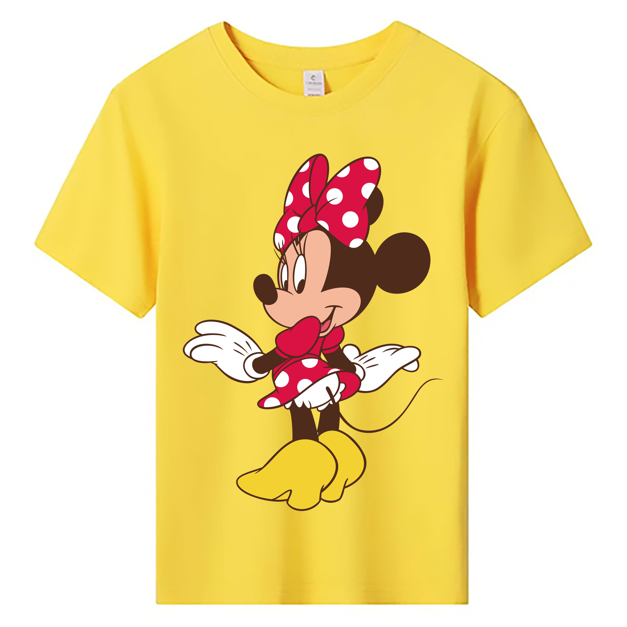 ミッキーマウス Mickey Mouse 綿100％キッズTシャツ（フロントプリント）