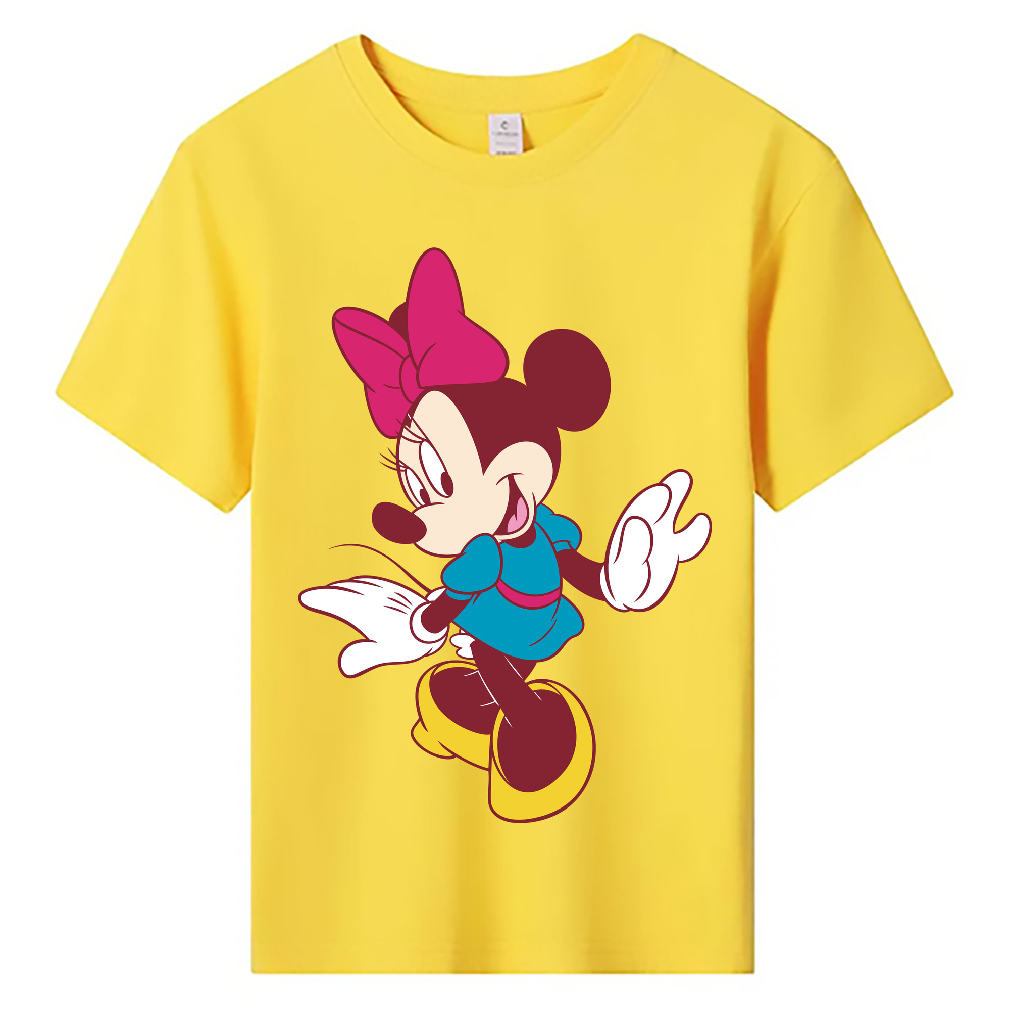 ミッキーマウス Mickey Mouse 綿100％キッズTシャツ（フロントプリント）