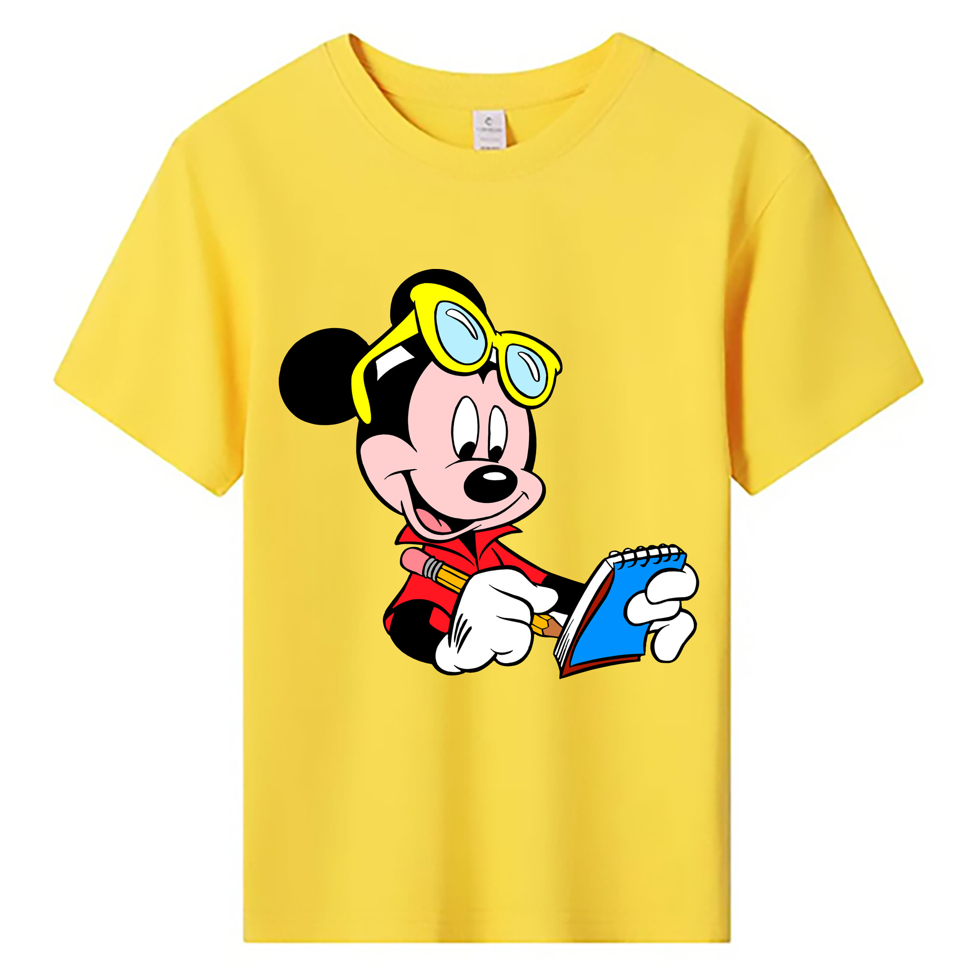 ミッキーマウス Mickey Mouse 綿100％キッズTシャツ（フロントプリント）