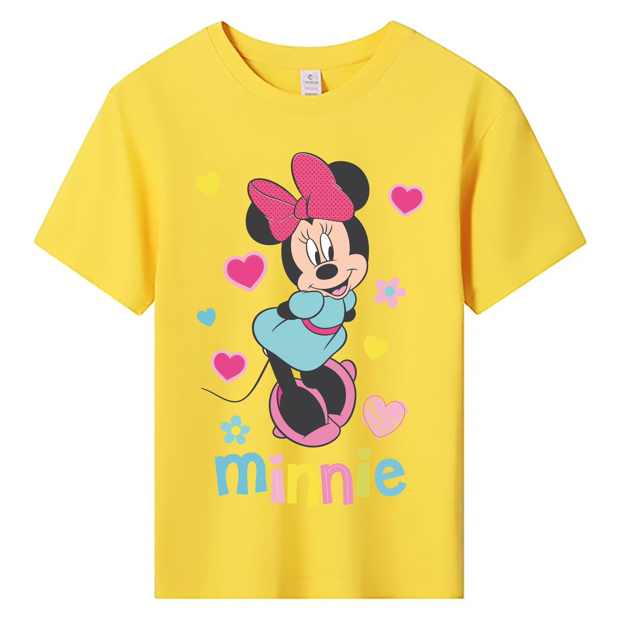 ミッキーマウス Mickey Mouse 綿100％キッズTシャツ（フロントプリント）