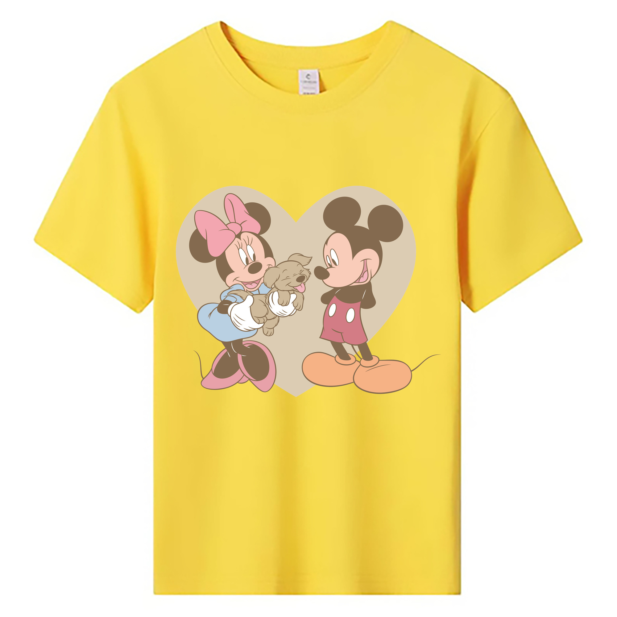 ミッキーマウス Mickey Mouse 綿100％キッズTシャツ（フロントプリント）