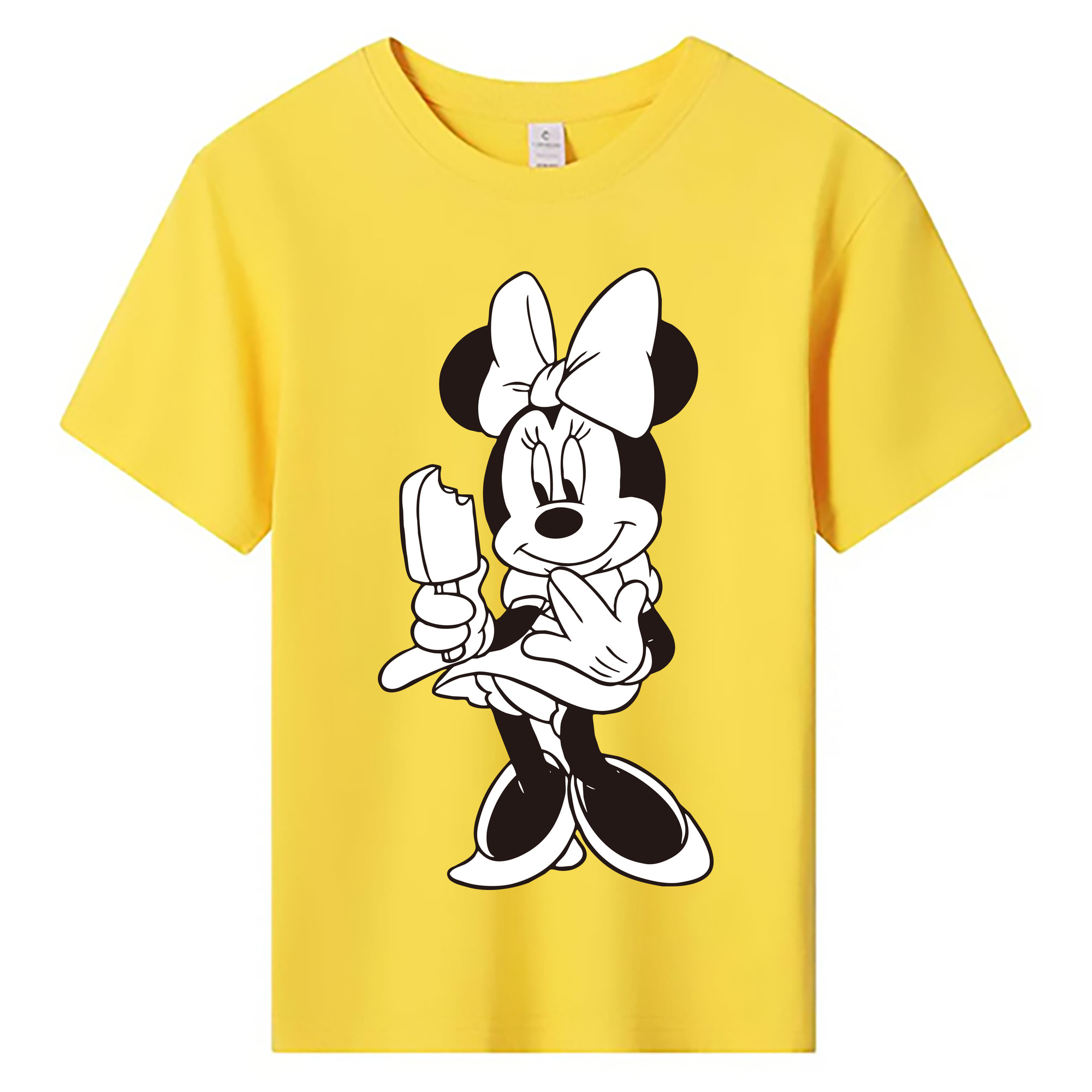 ミッキーマウス Mickey Mouse 綿100％キッズTシャツ（フロントプリント）
