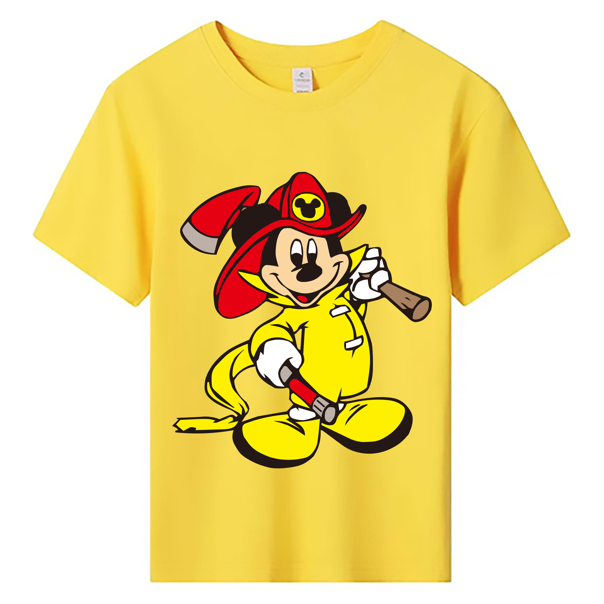 ミッキーマウス Mickey Mouse 綿100％キッズTシャツ（フロントプリント）
