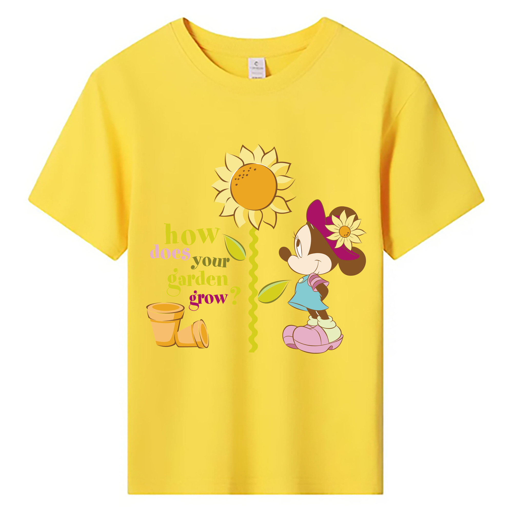 ミッキーマウス Mickey Mouse 綿100％キッズTシャツ（フロントプリント）