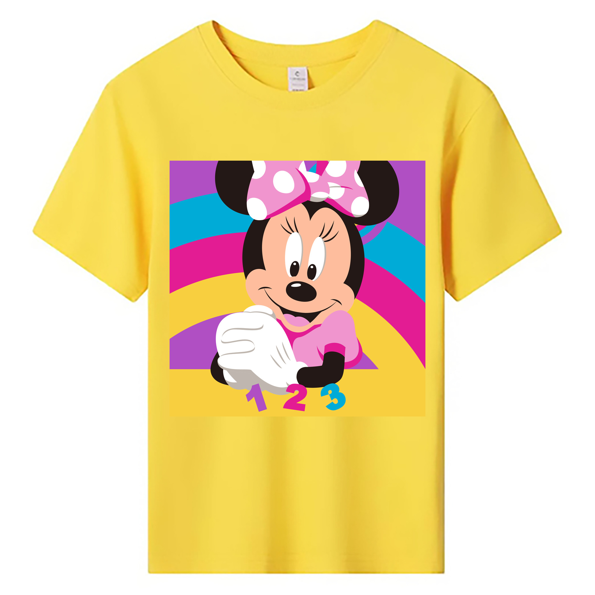 ミッキーマウス Mickey Mouse 綿100％キッズTシャツ（フロントプリント）