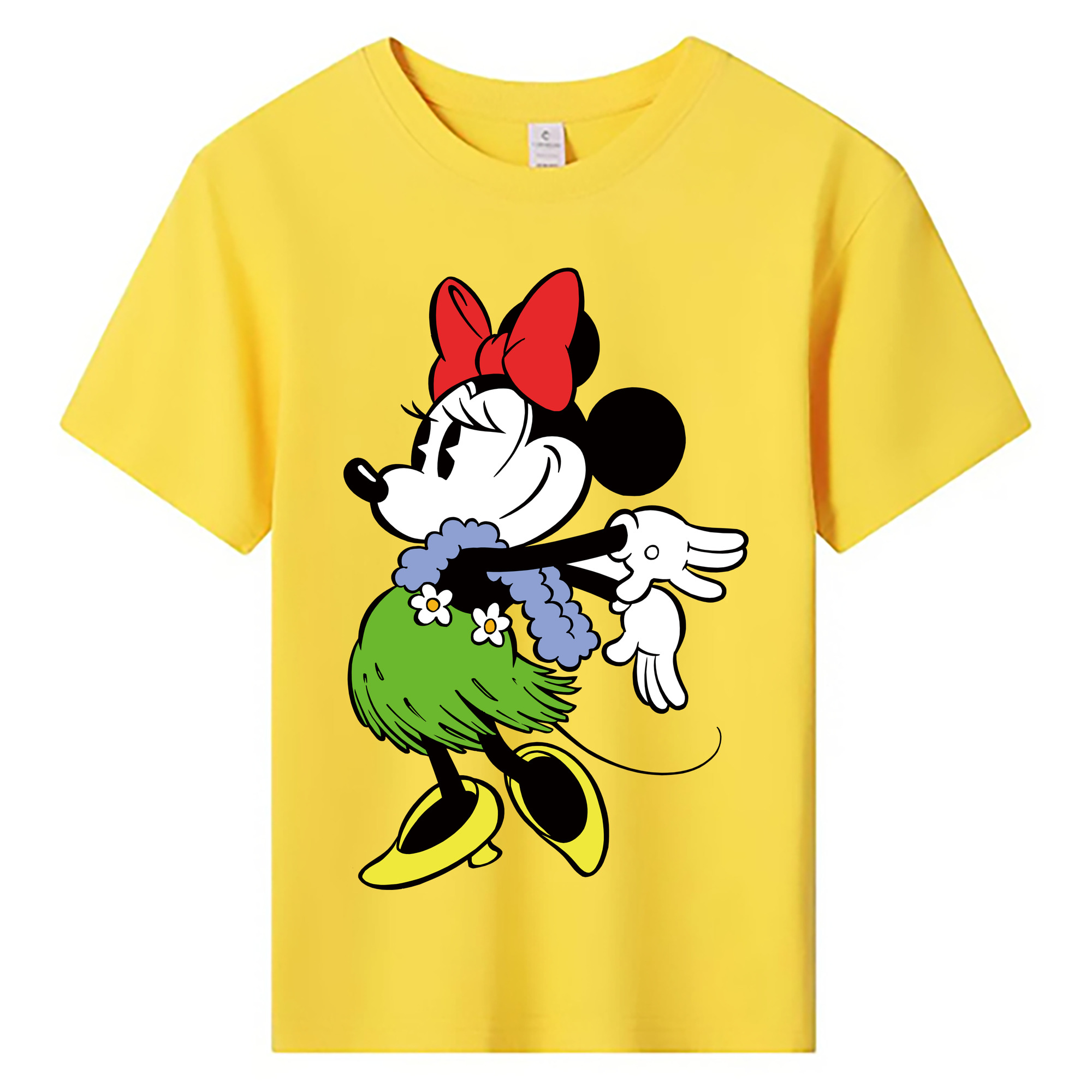 ミッキーマウス Mickey Mouse 綿100％キッズTシャツ（フロントプリント）