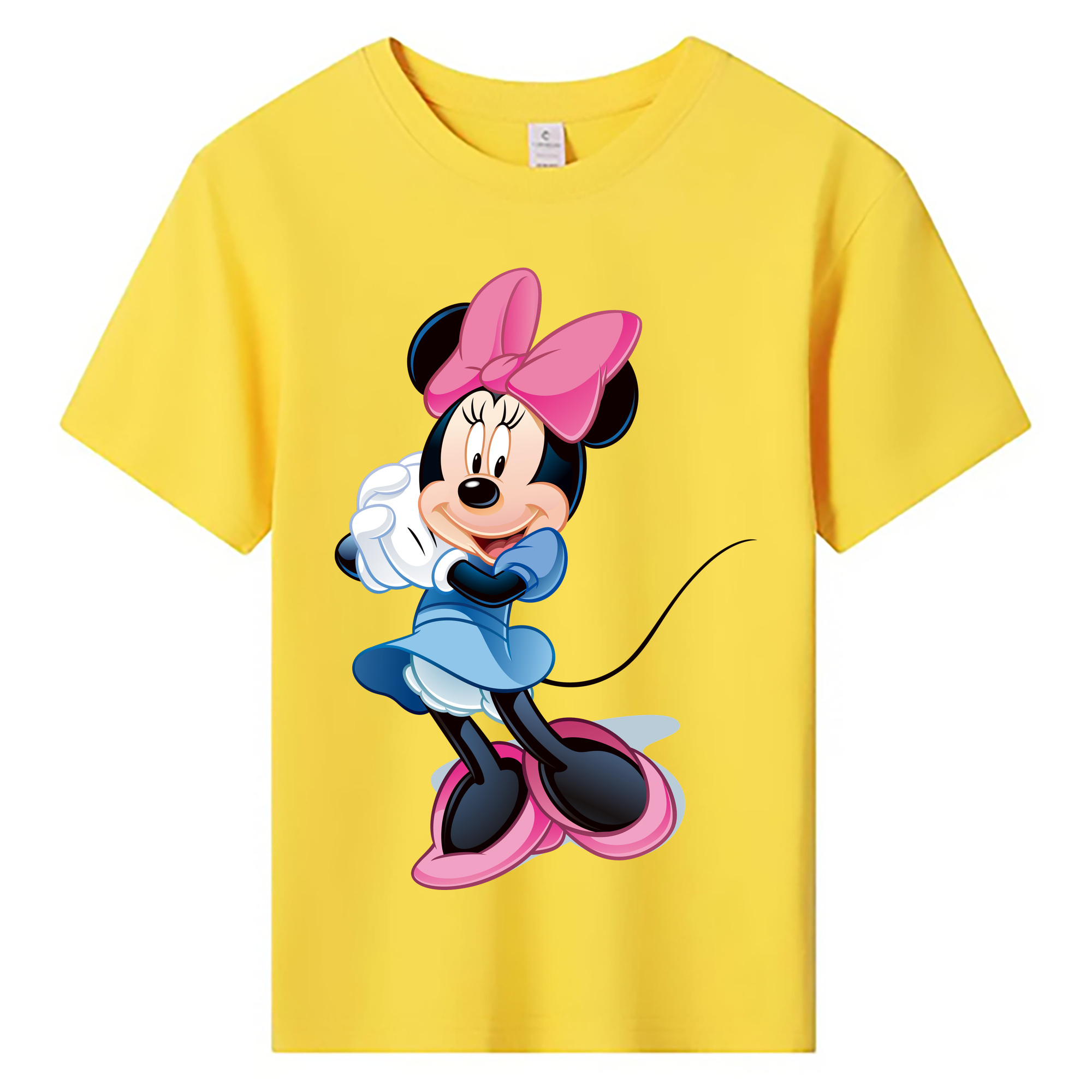 ミッキーマウス Mickey Mouse 綿100％キッズTシャツ（フロントプリント）