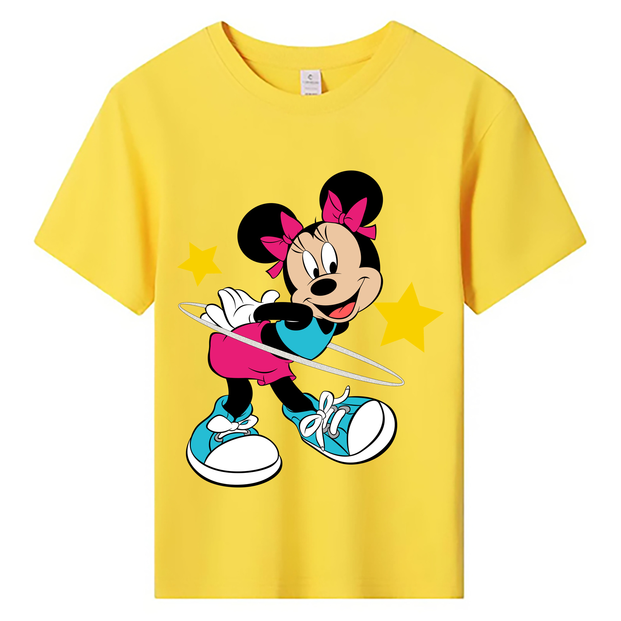 ミッキーマウス Mickey Mouse 綿100％キッズTシャツ（フロントプリント）