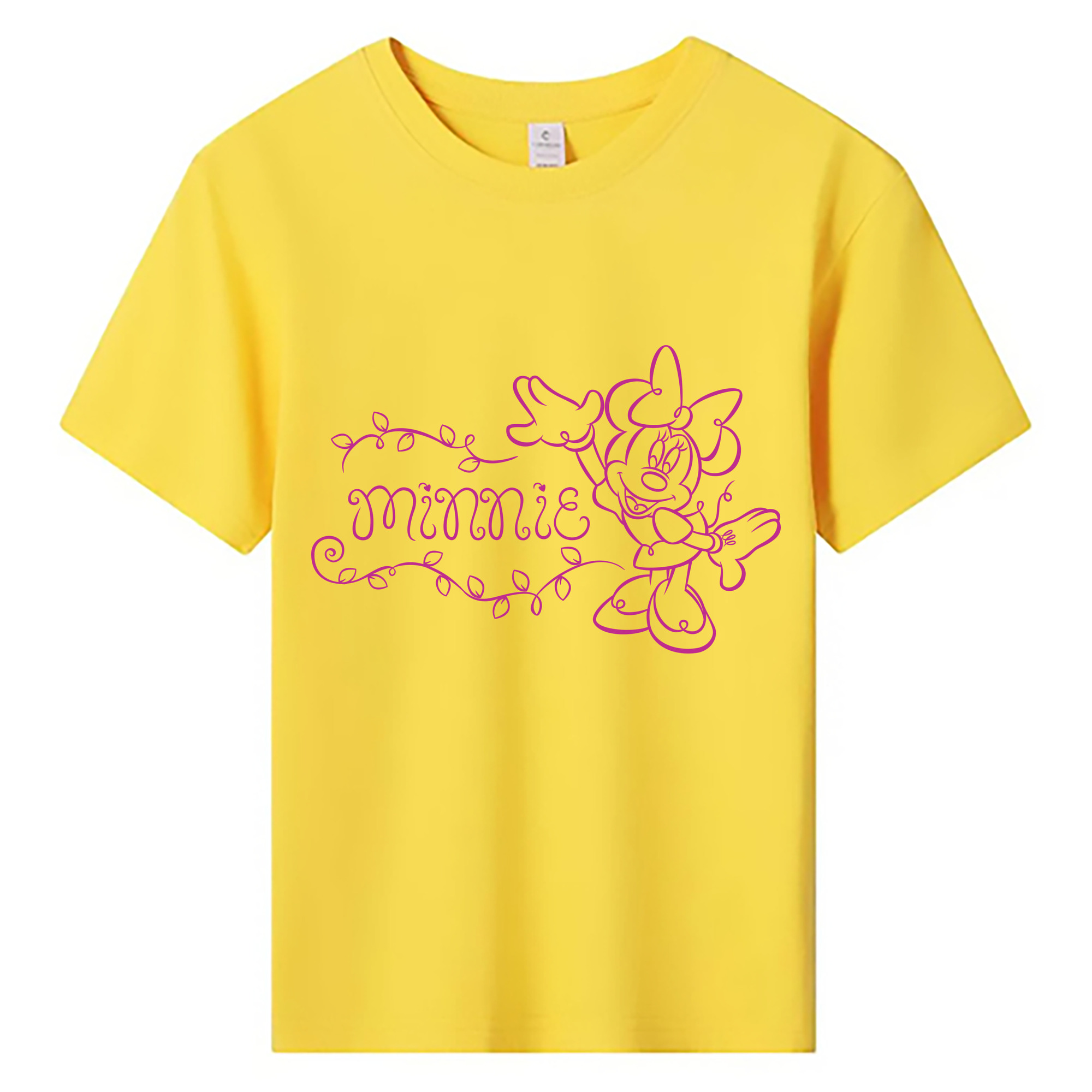 ミッキーマウス Mickey Mouse 綿100％キッズTシャツ（フロントプリント）