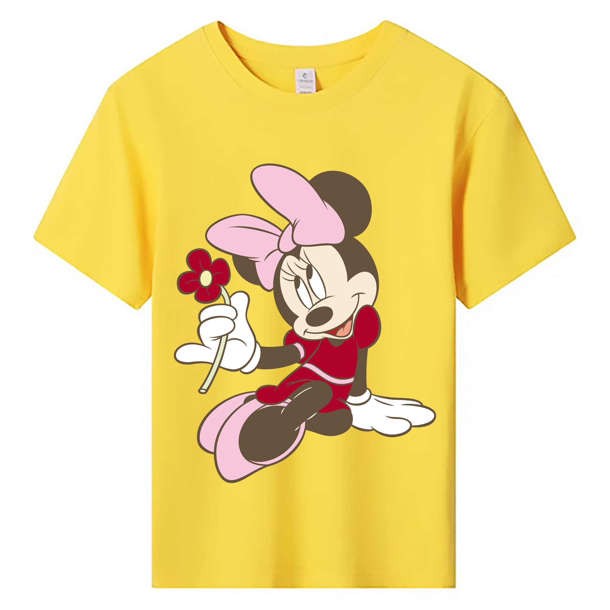ミッキーマウス Mickey Mouse 綿100％キッズTシャツ（フロントプリント）