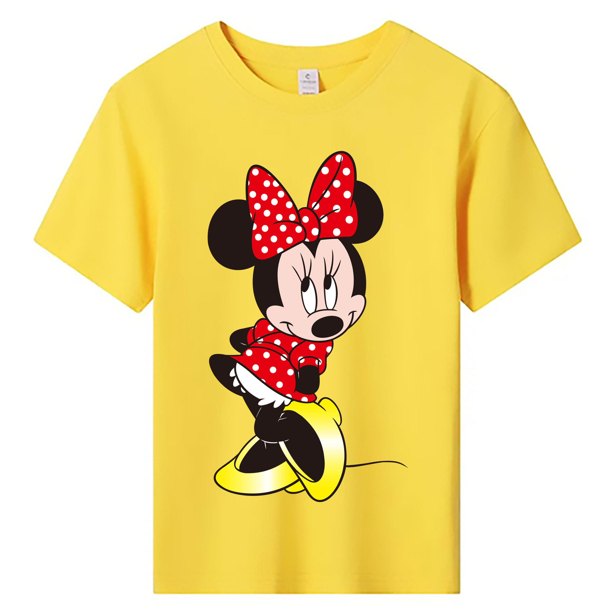 ミッキーマウス Mickey Mouse 綿100％キッズTシャツ（フロントプリント）