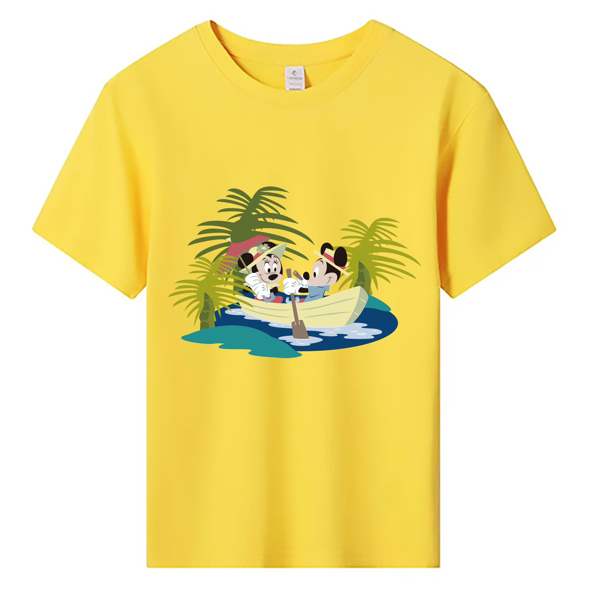 ミッキーマウス Mickey Mouse 綿100％キッズTシャツ（フロントプリント）