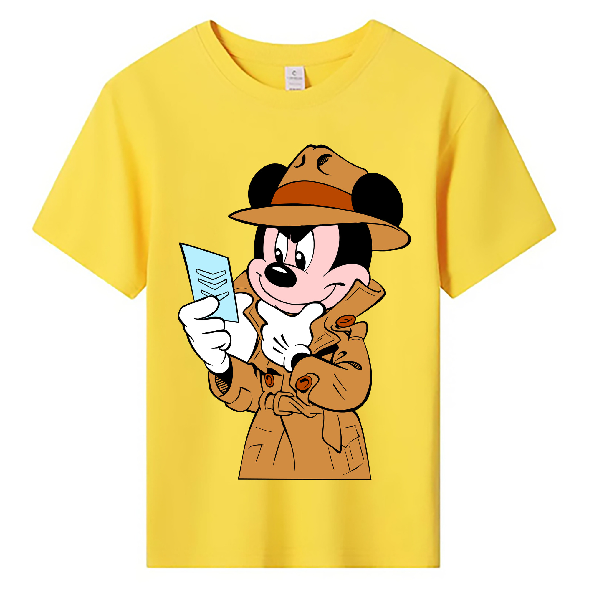 ミッキーマウス Mickey Mouse 綿100％キッズTシャツ（フロントプリント）