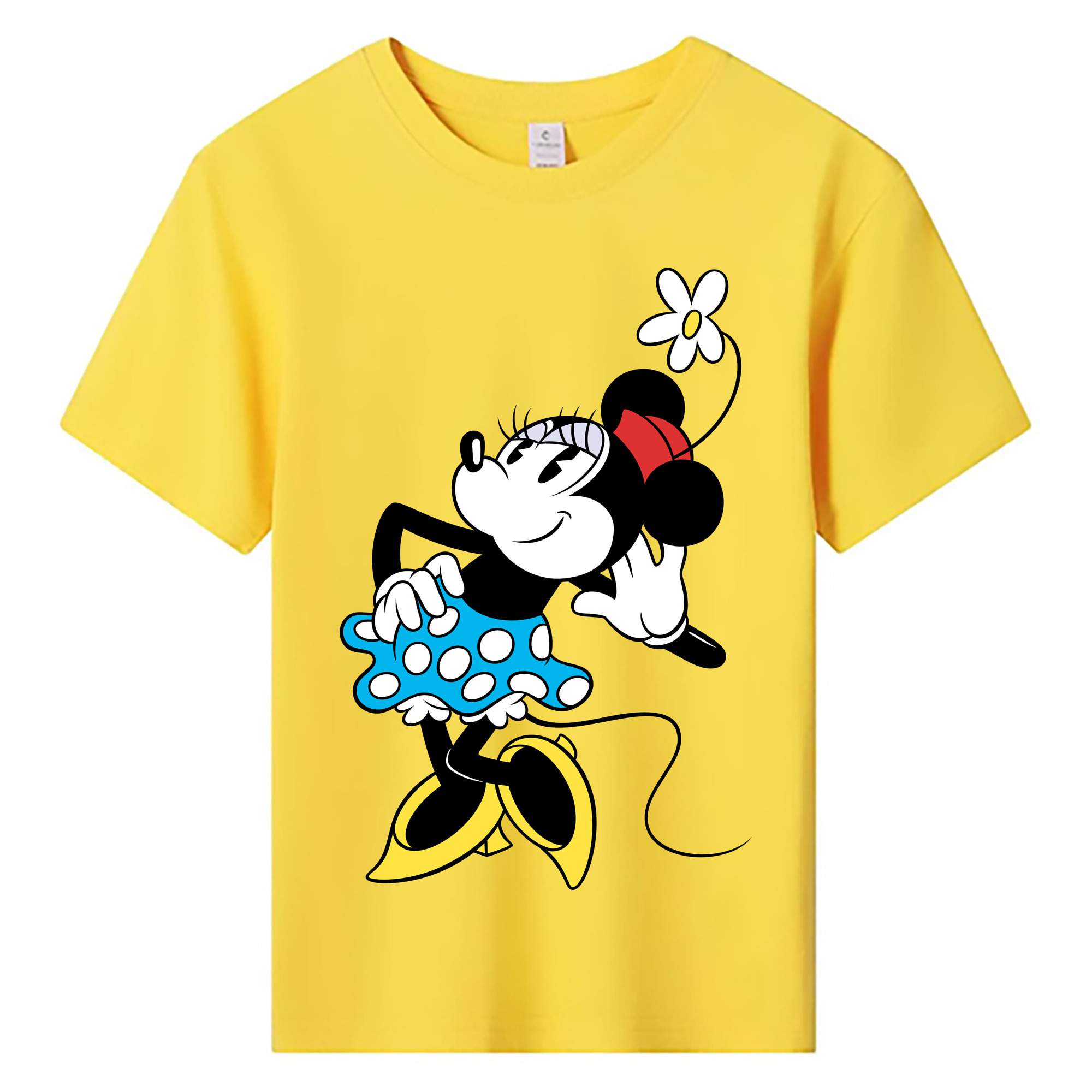 ミッキーマウス Mickey Mouse 綿100％キッズTシャツ（フロントプリント）