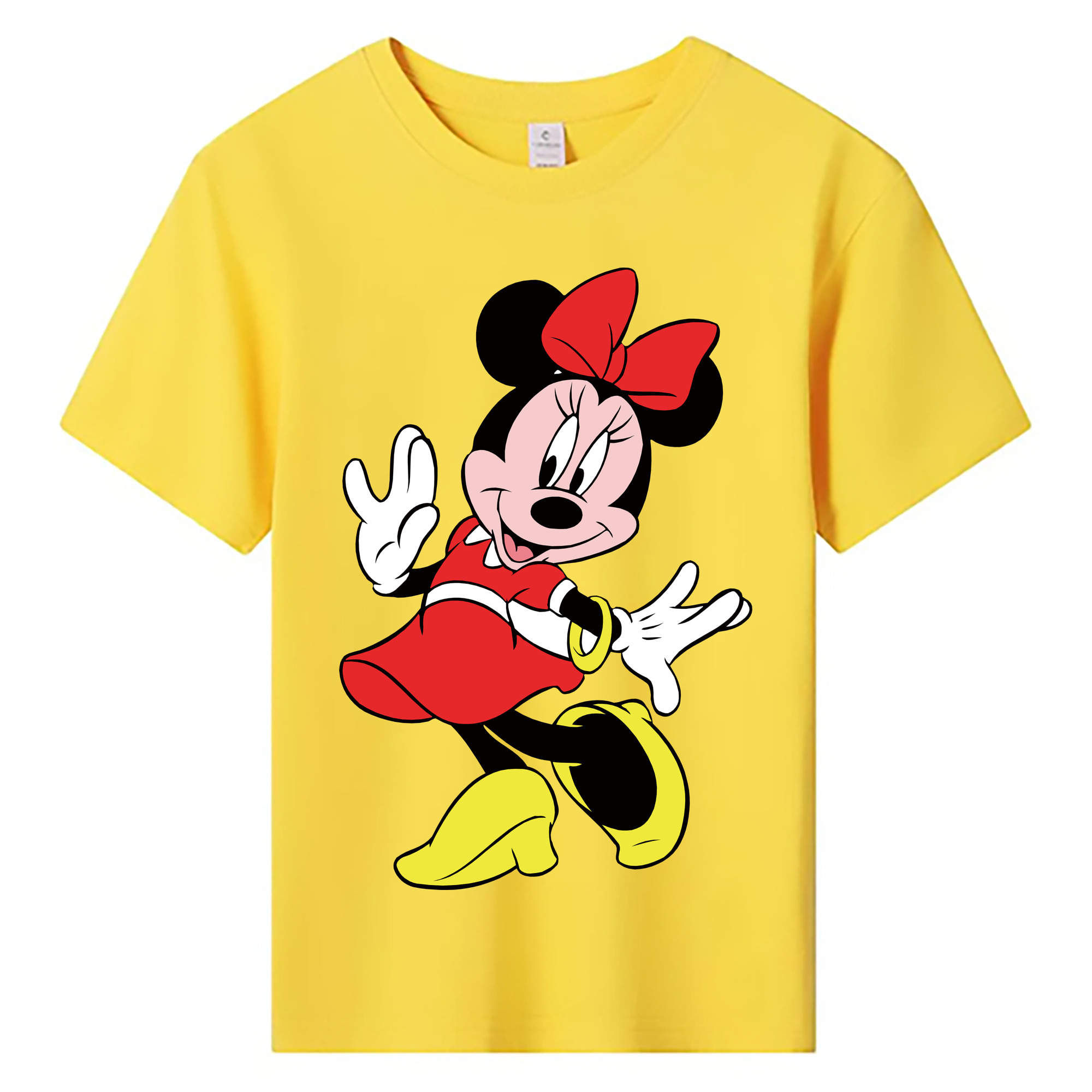 ミッキーマウス Mickey Mouse 綿100％キッズTシャツ（フロントプリント）