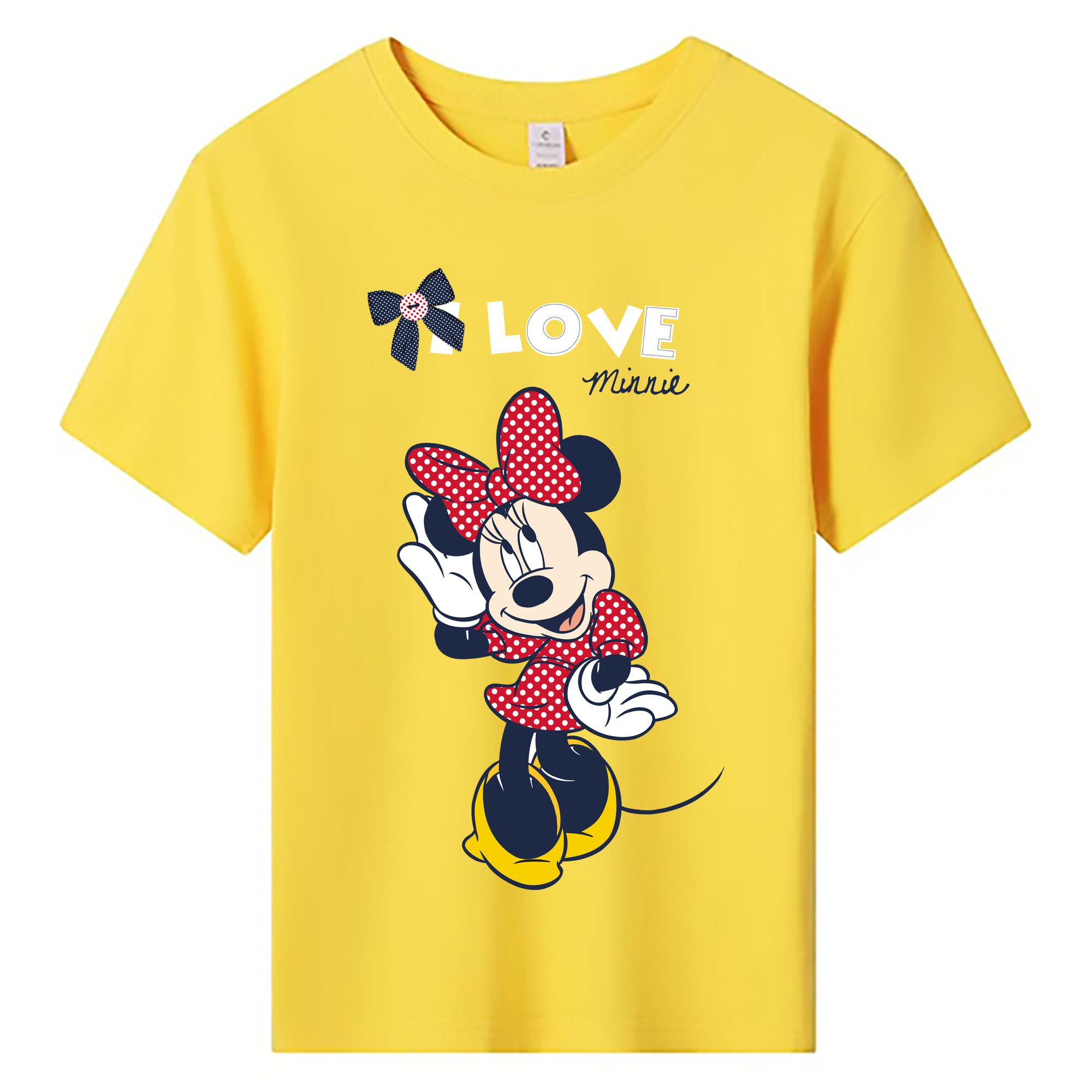 ミッキーマウス Mickey Mouse 綿100％キッズTシャツ（フロントプリント）