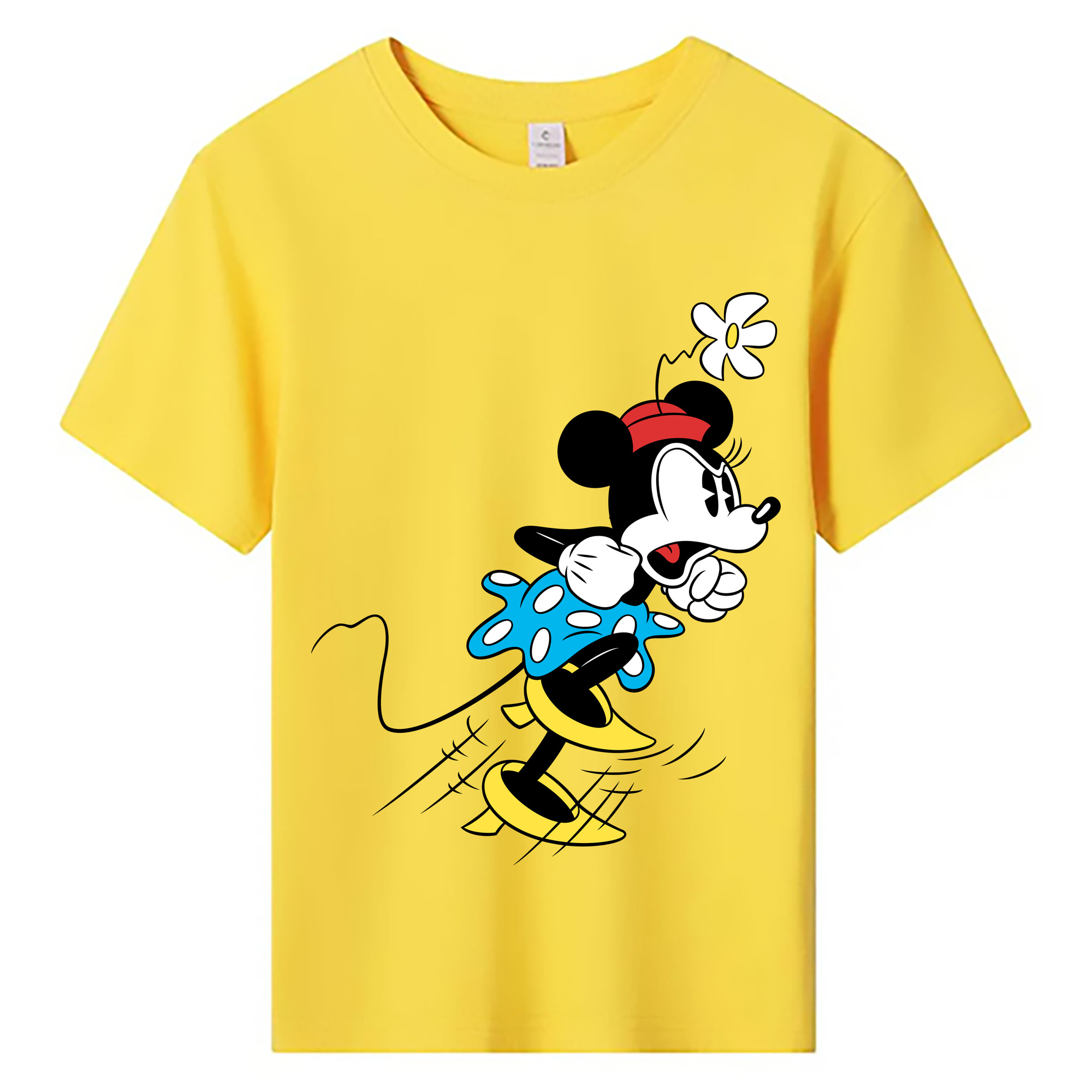 ミッキーマウス Mickey Mouse 綿100％キッズTシャツ（フロントプリント）