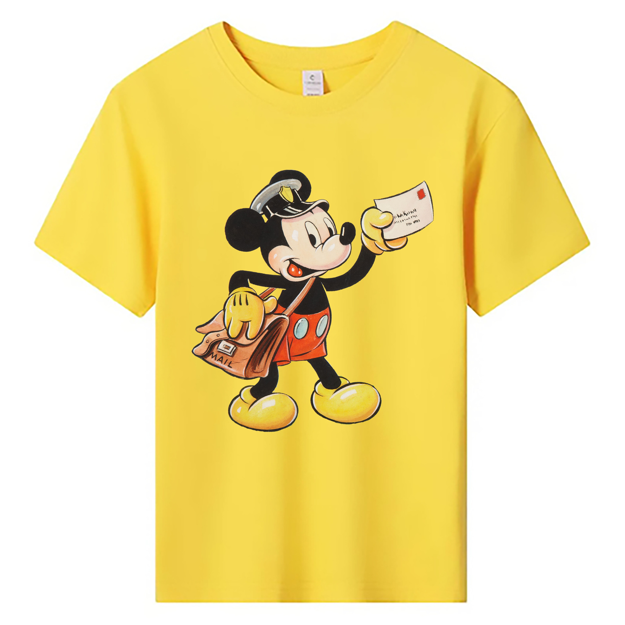 ミッキーマウス Mickey Mouse 綿100％キッズTシャツ（フロントプリント）