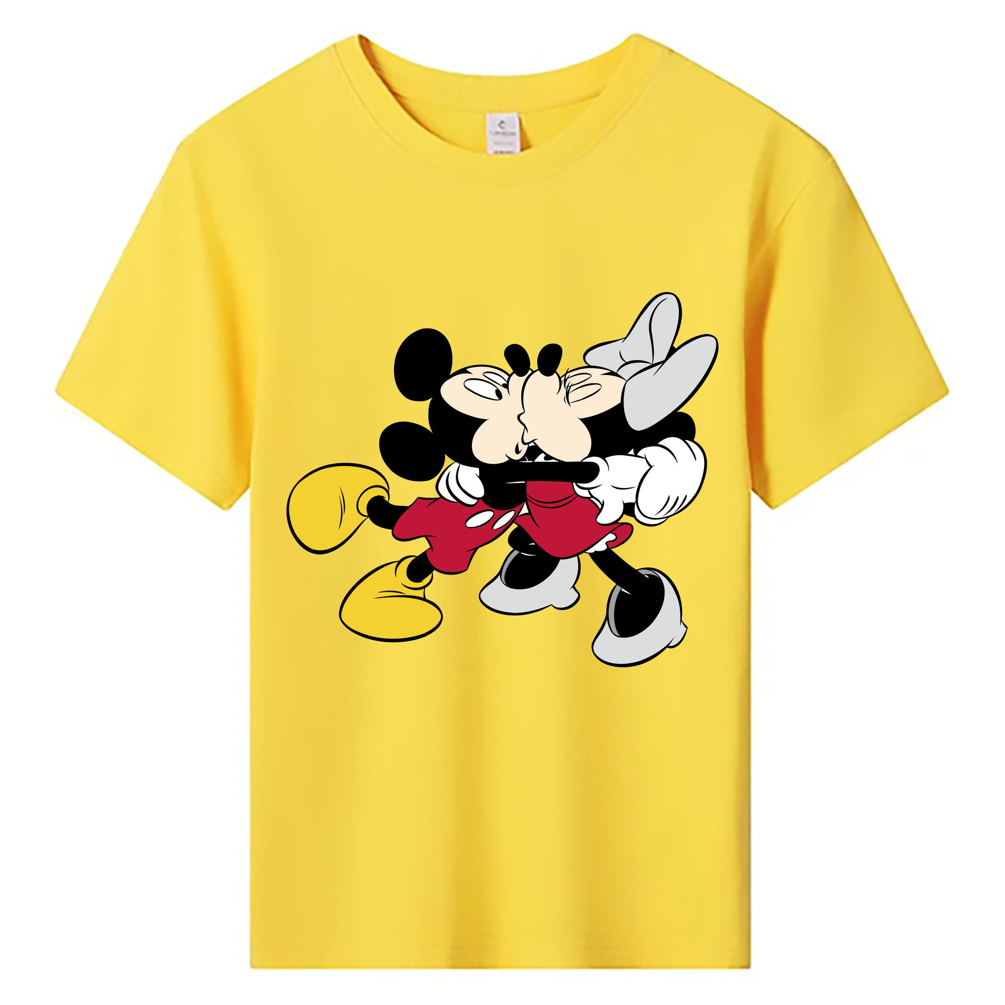 ミッキーマウス Mickey Mouse 綿100％キッズTシャツ（フロントプリント）