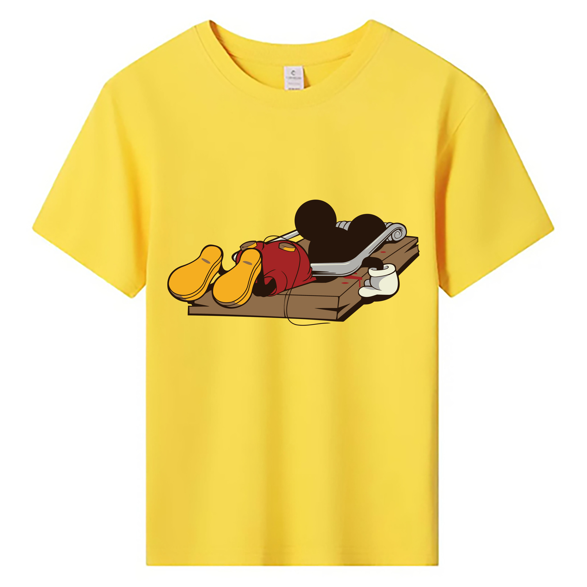 ミッキーマウス Mickey Mouse 綿100％キッズTシャツ（フロントプリント）