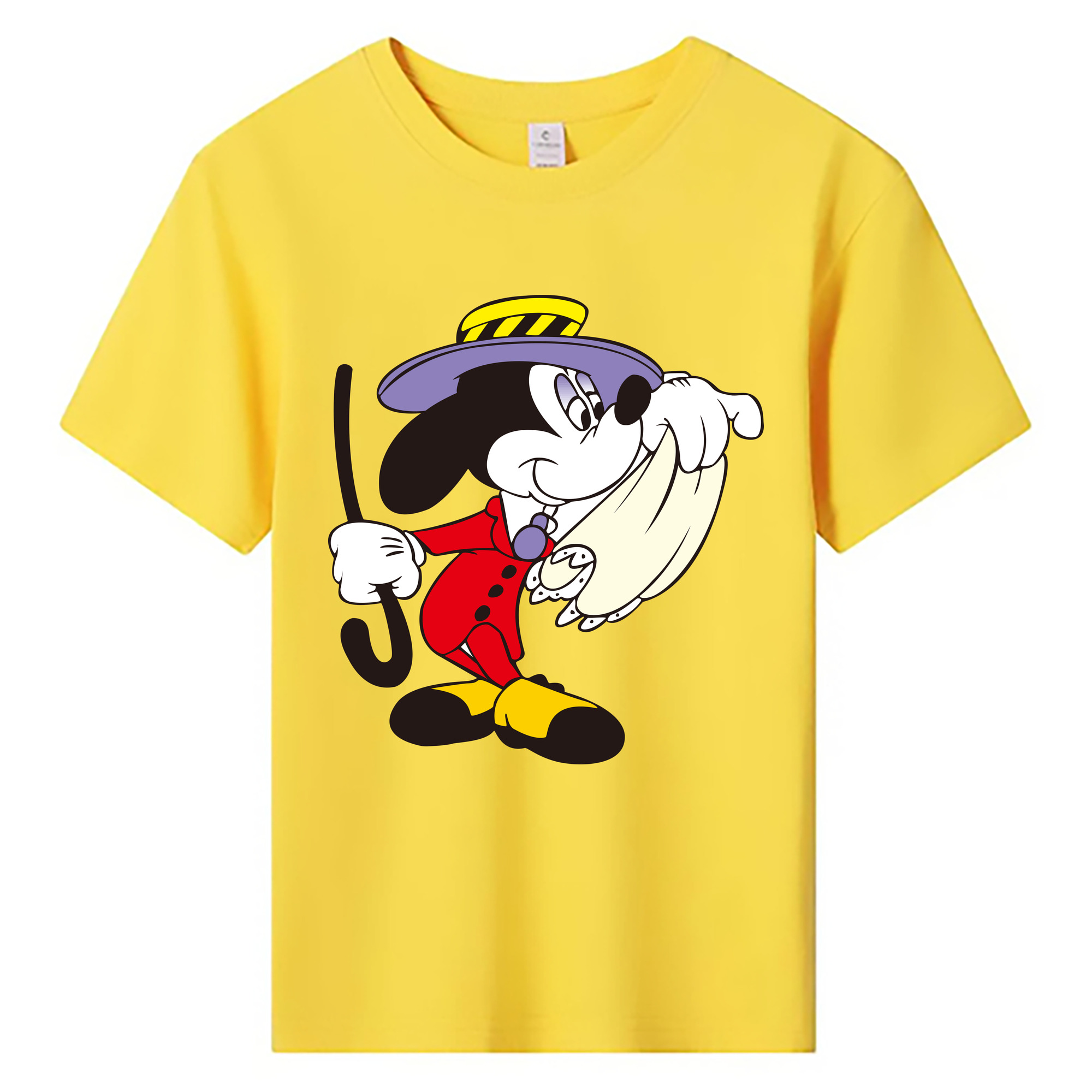 ミッキーマウス Mickey Mouse 綿100％キッズTシャツ（フロントプリント）