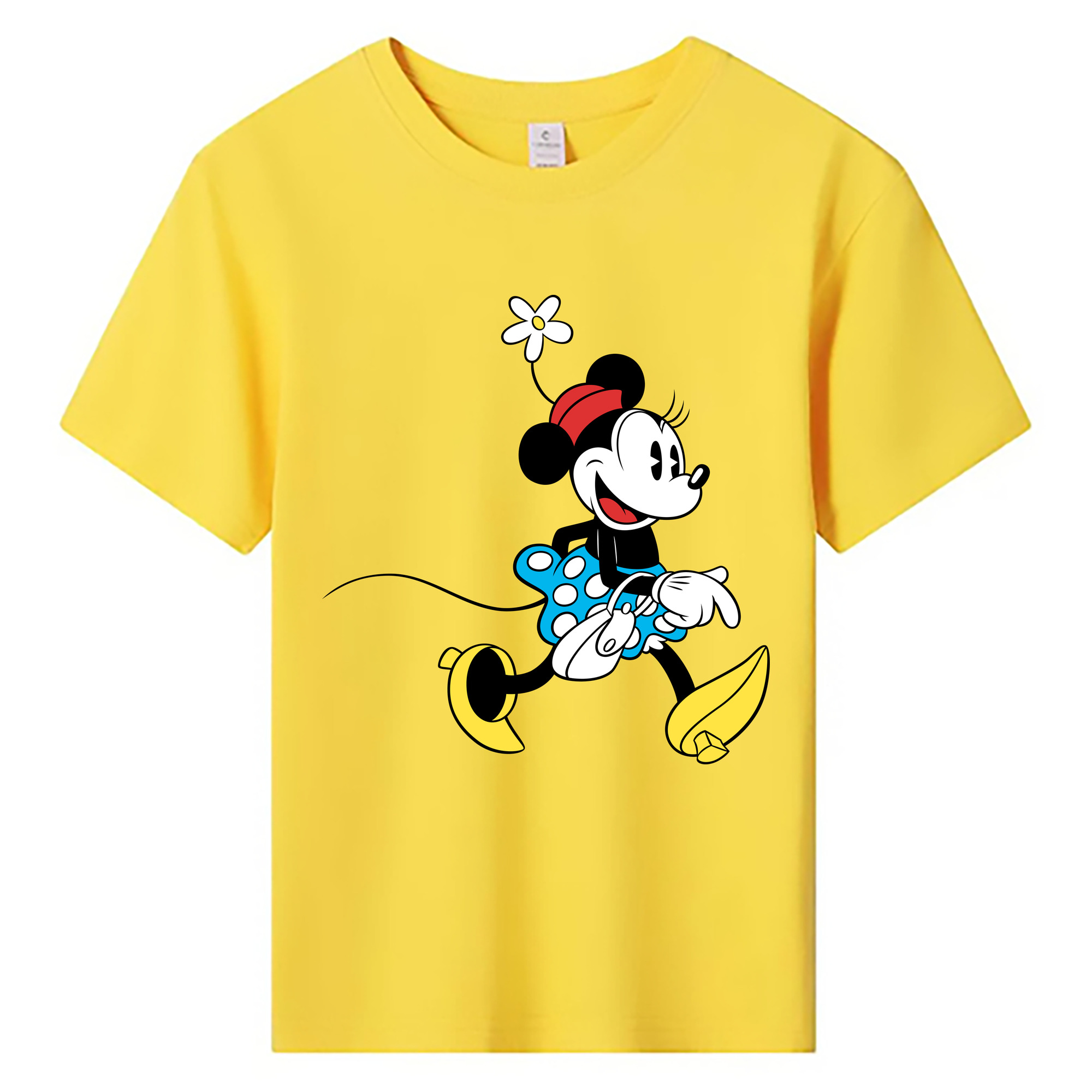 ミッキーマウス Mickey Mouse 綿100％キッズTシャツ（フロントプリント）