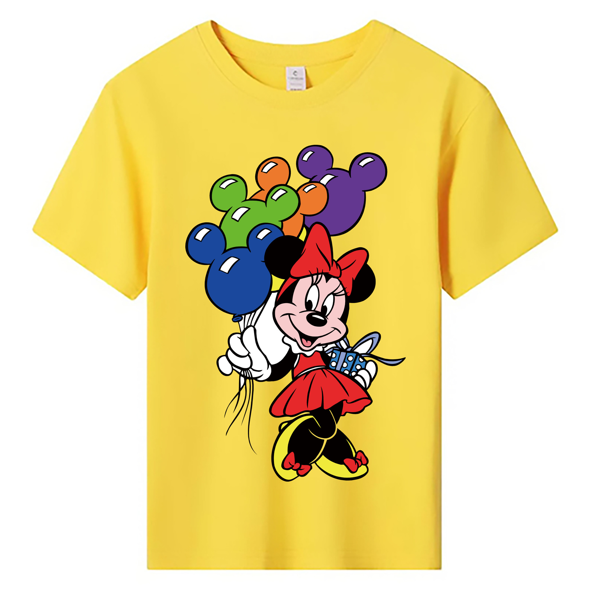 ミッキーマウス Mickey Mouse 綿100％キッズTシャツ（フロントプリント）