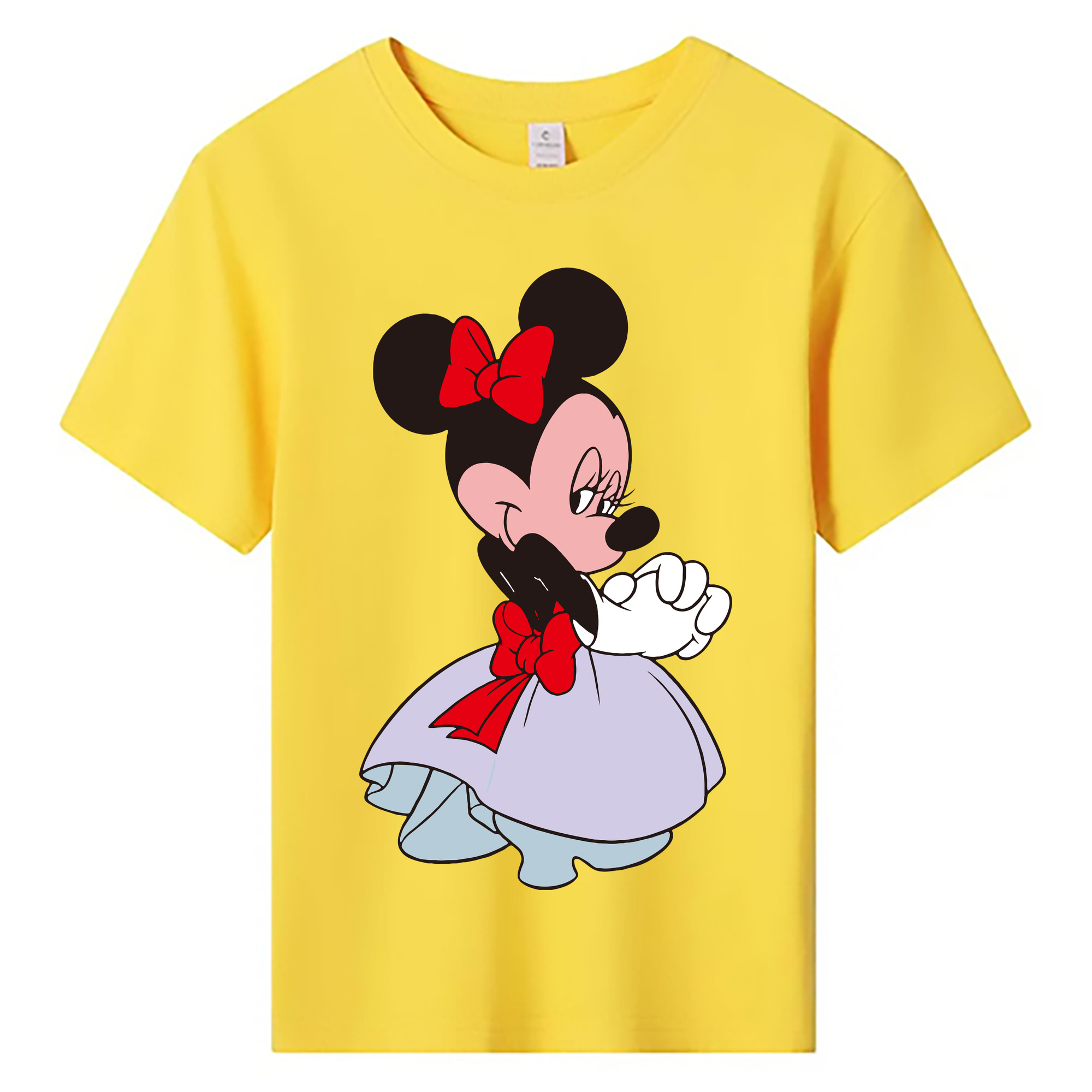 ミッキーマウス Mickey Mouse 綿100％キッズTシャツ（フロントプリント）