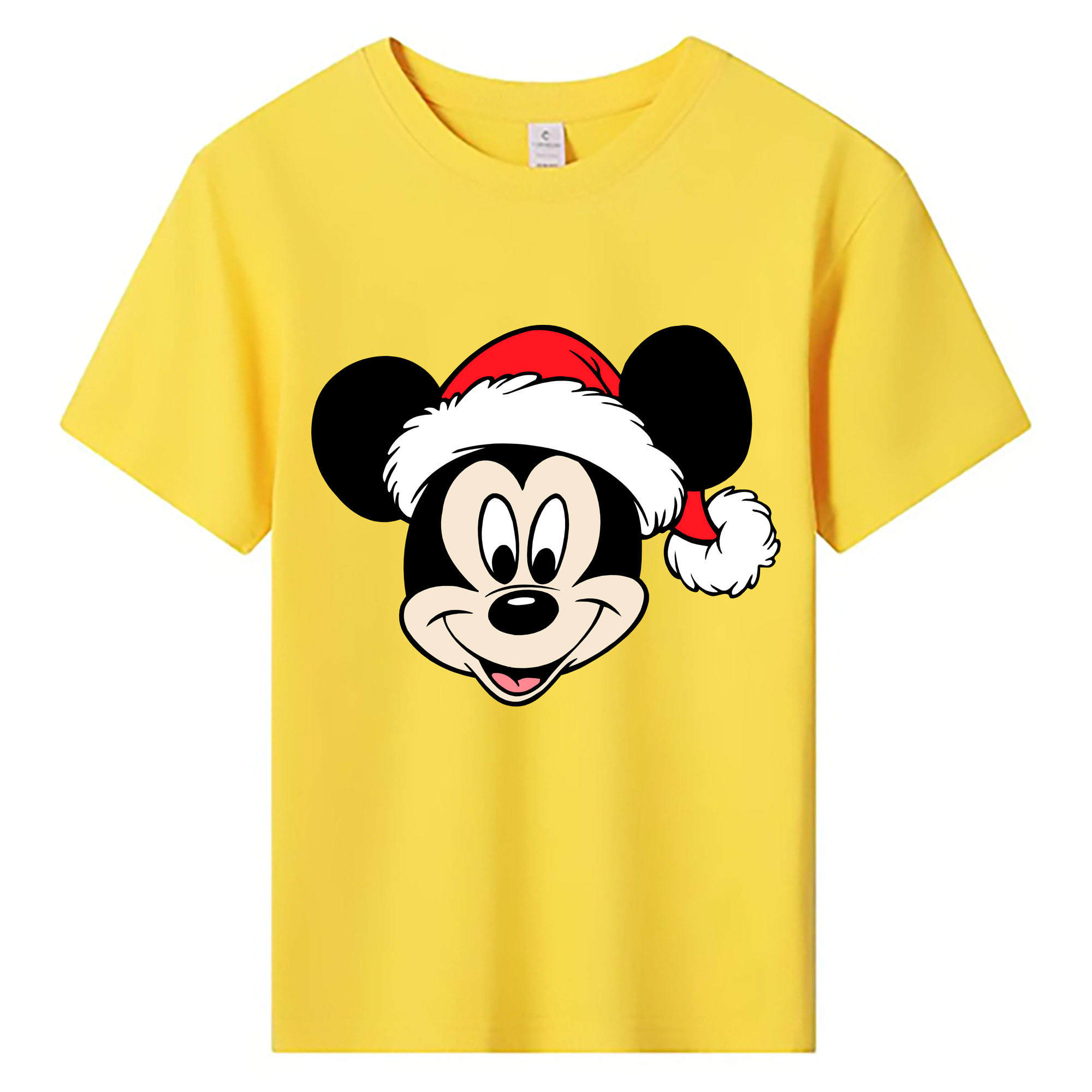 ミッキーマウス Mickey Mouse 綿100％キッズTシャツ（フロントプリント）