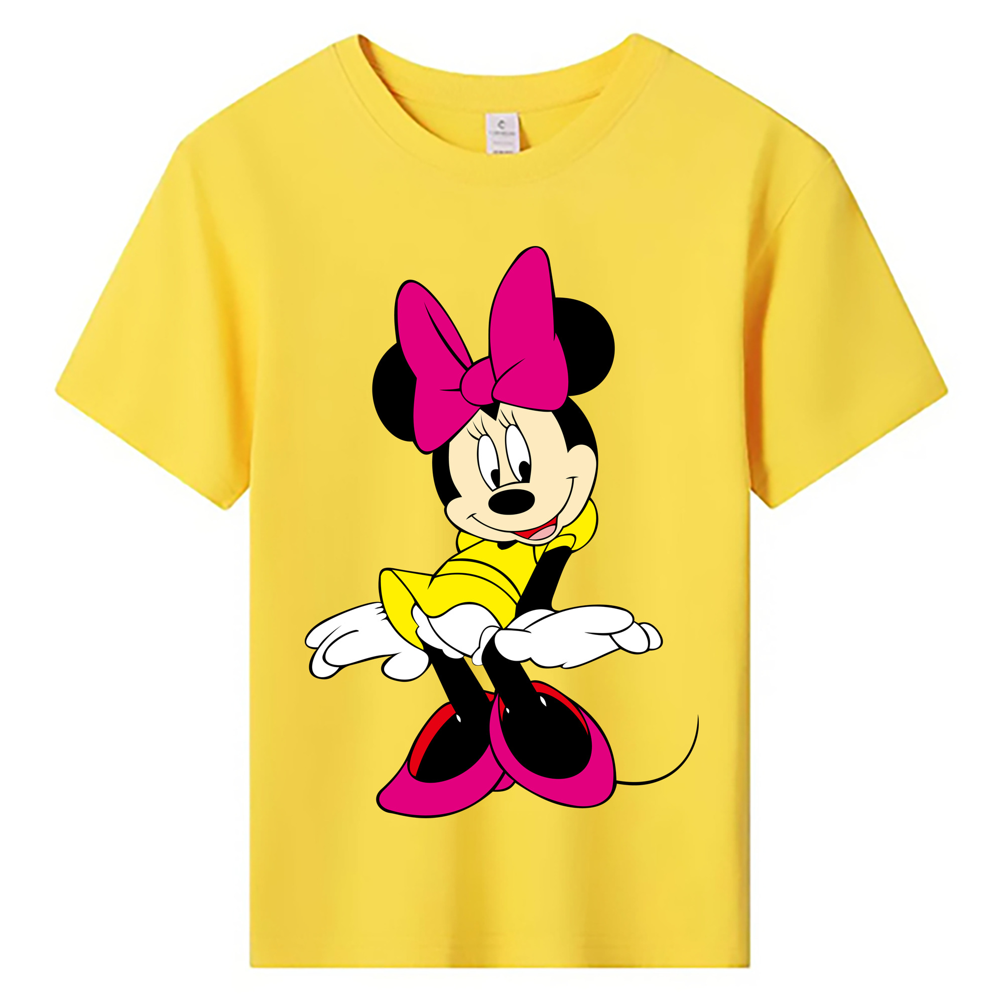 ミッキーマウス Mickey Mouse 綿100％キッズTシャツ（フロントプリント）