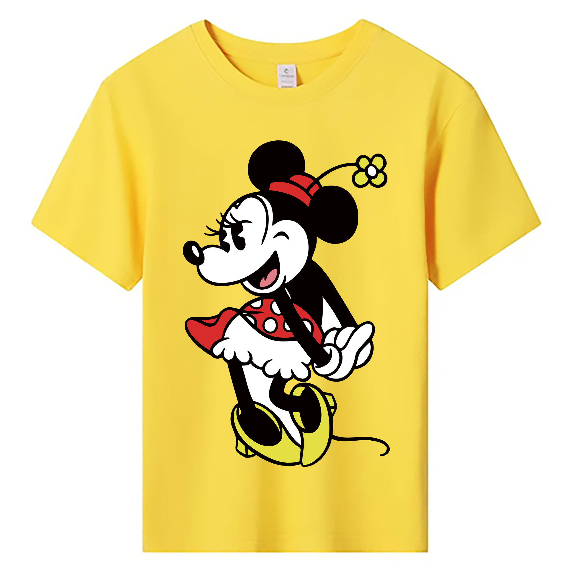 ミッキーマウス Mickey Mouse 綿100％キッズTシャツ（フロントプリント）