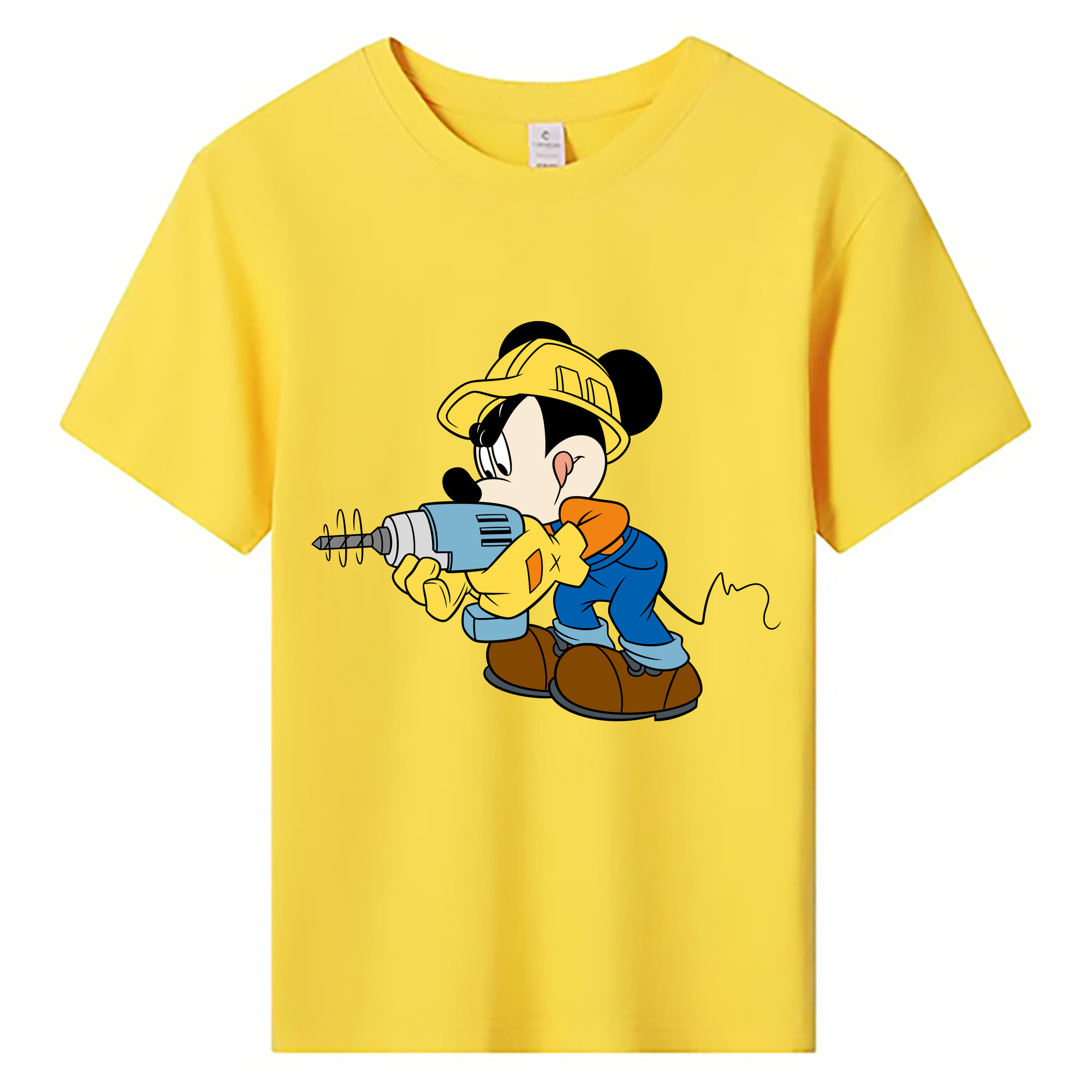 ミッキーマウス Mickey Mouse 綿100％キッズTシャツ（フロントプリント）