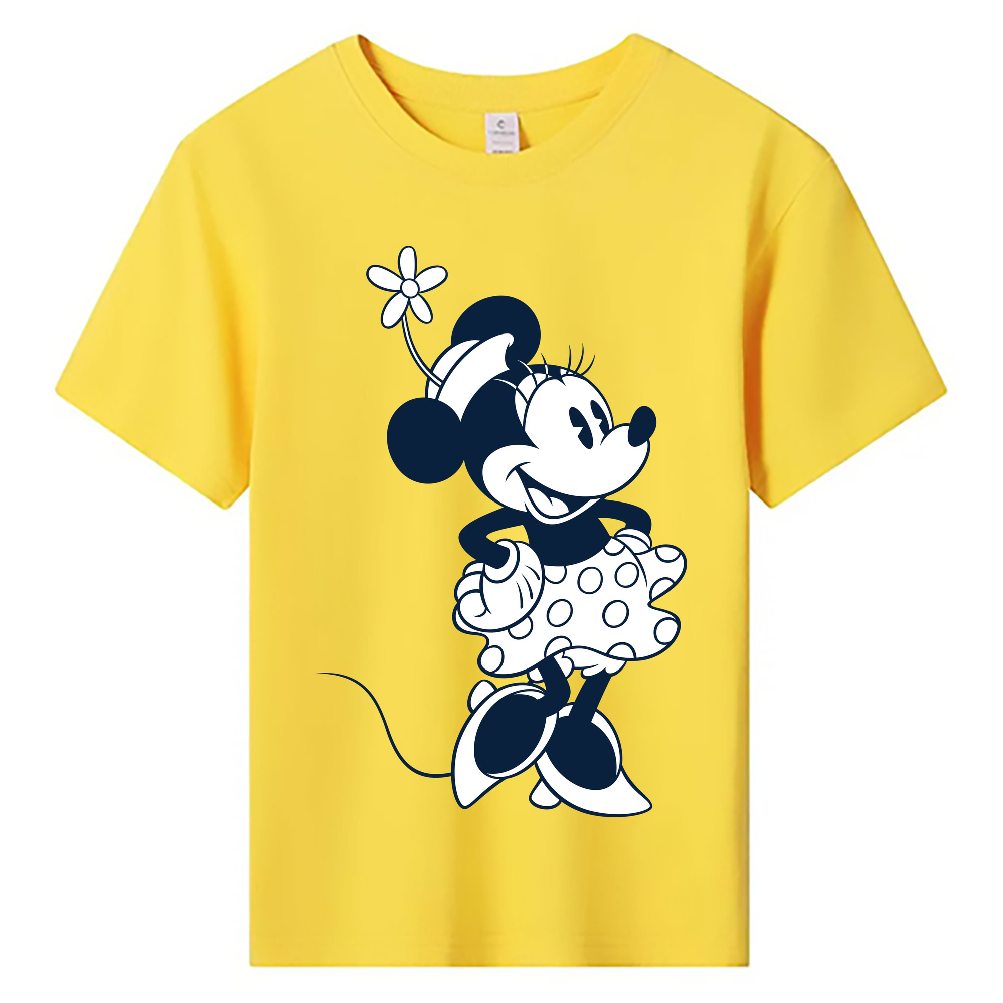 ミッキーマウス Mickey Mouse 綿100％キッズTシャツ（フロントプリント）