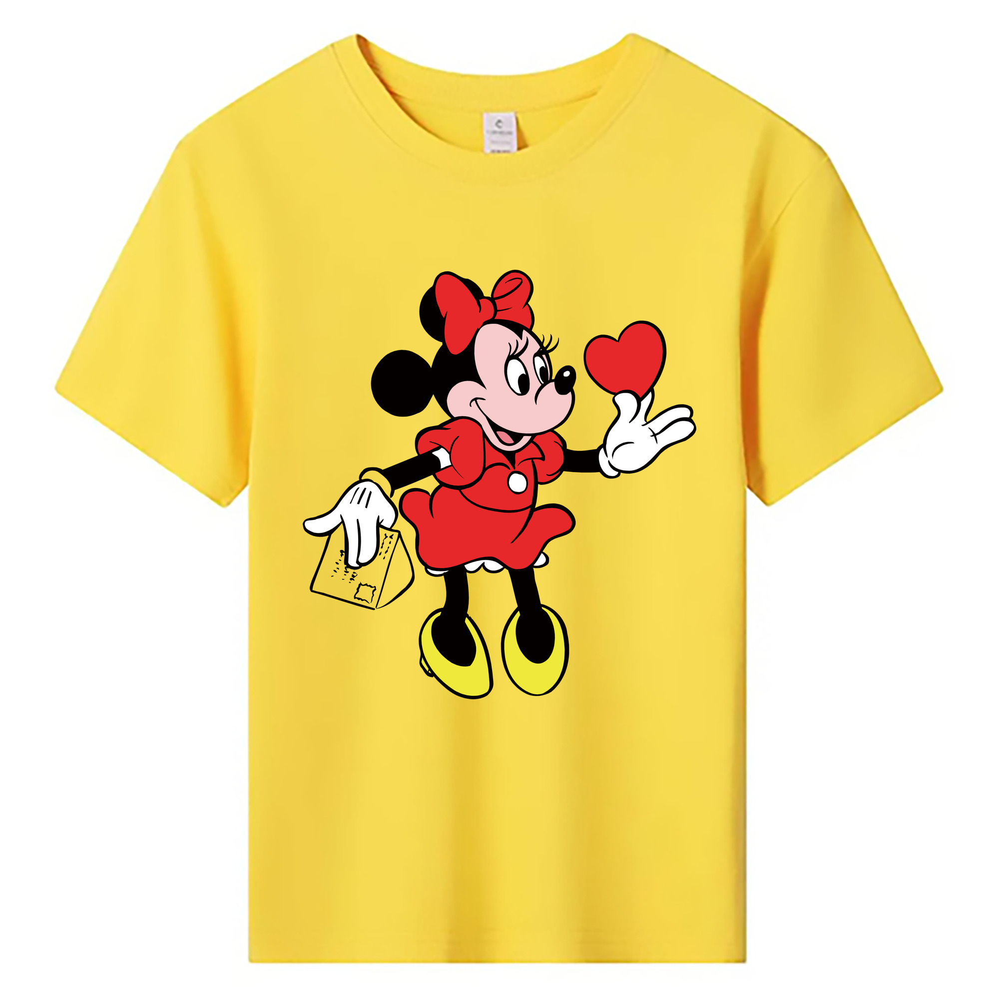 ミッキーマウス Mickey Mouse 綿100％キッズTシャツ（フロントプリント）