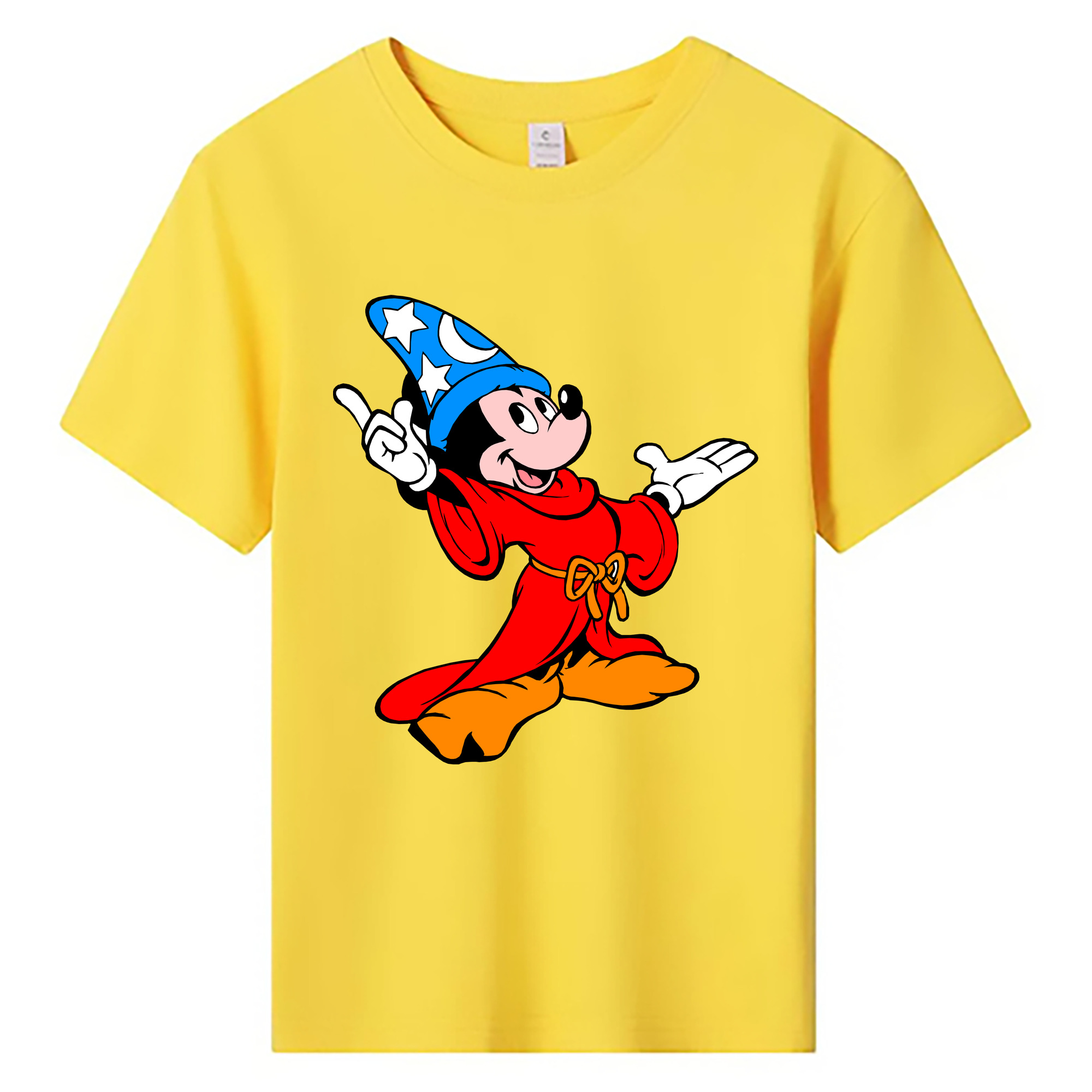 ミッキーマウス Mickey Mouse 綿100％キッズTシャツ（フロントプリント）