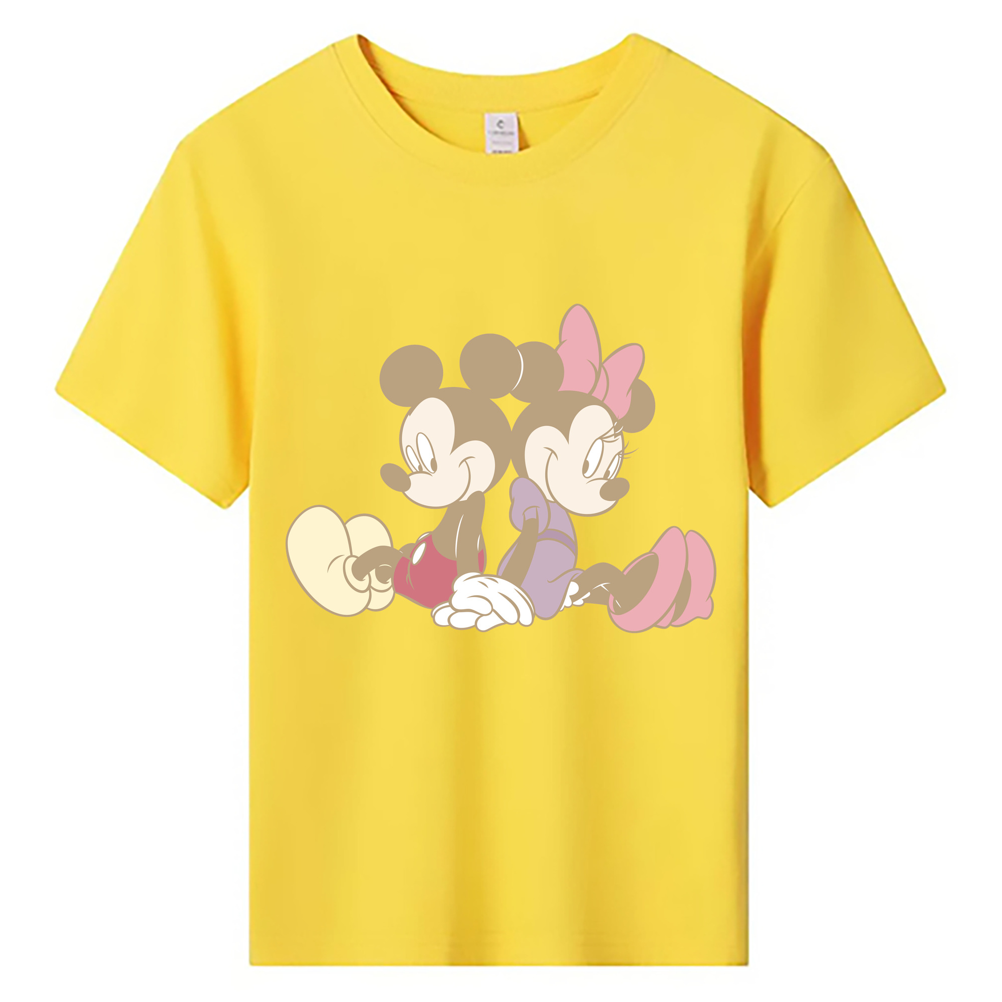 ミッキーマウス Mickey Mouse 綿100％キッズTシャツ（フロントプリント）