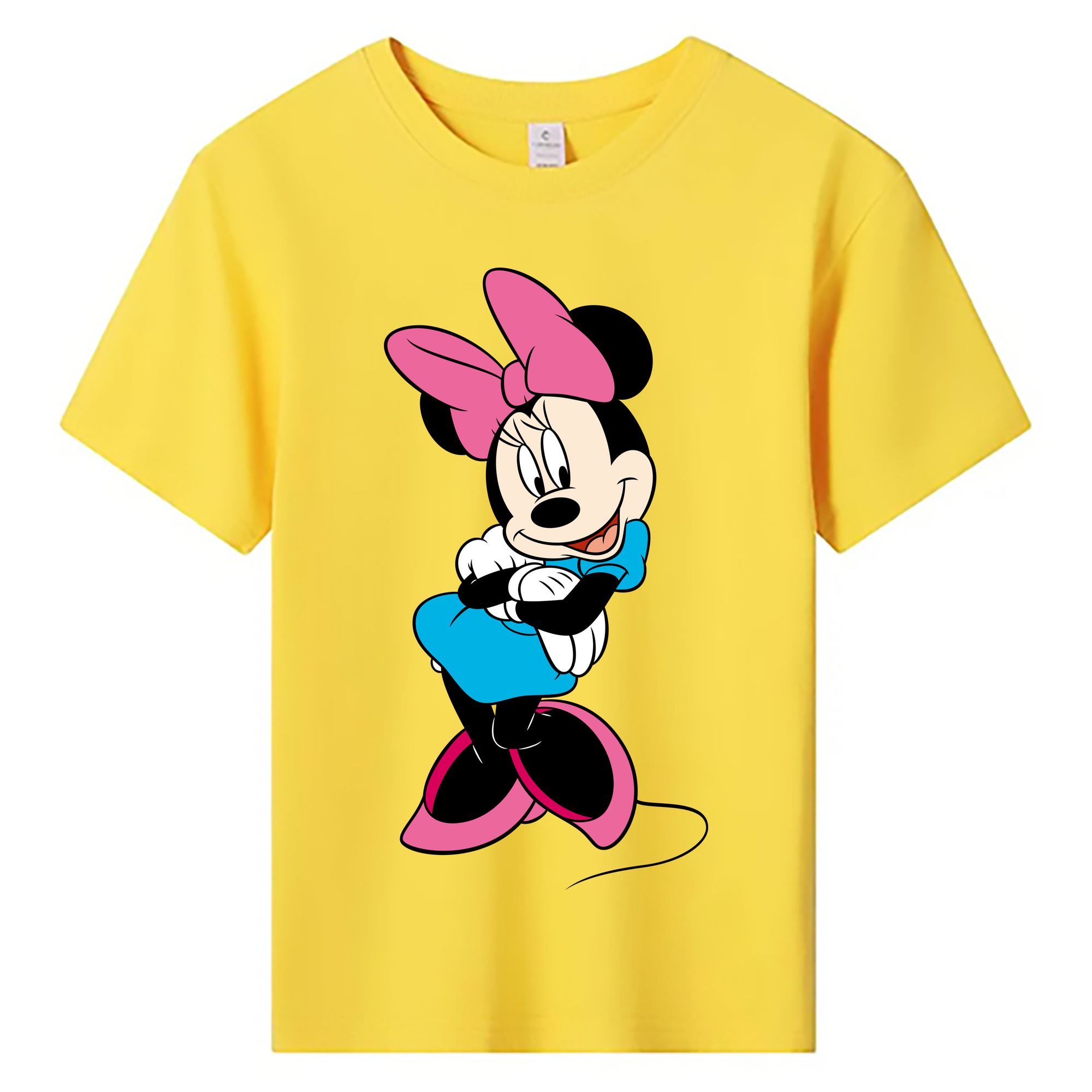 ミッキーマウス Mickey Mouse 綿100％キッズTシャツ（フロントプリント）