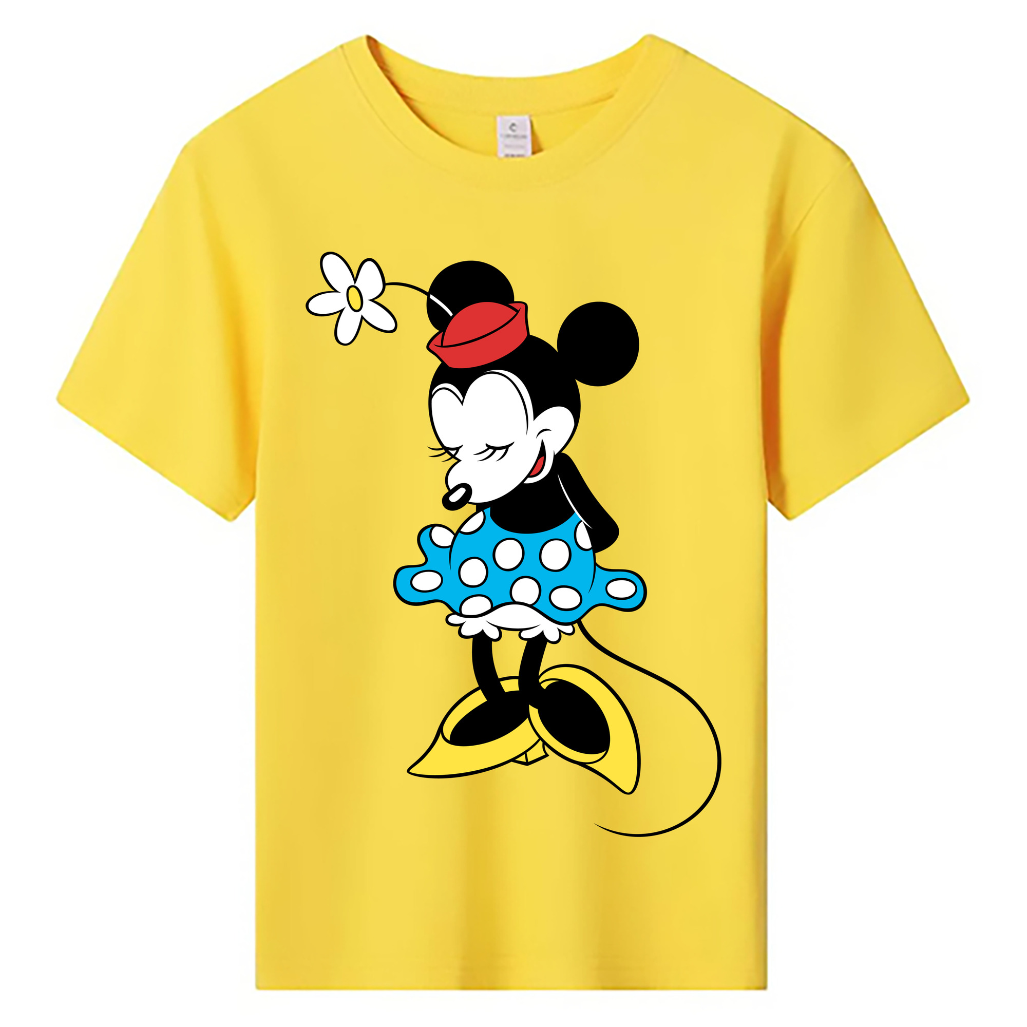 ミッキーマウス Mickey Mouse 綿100％キッズTシャツ（フロントプリント）