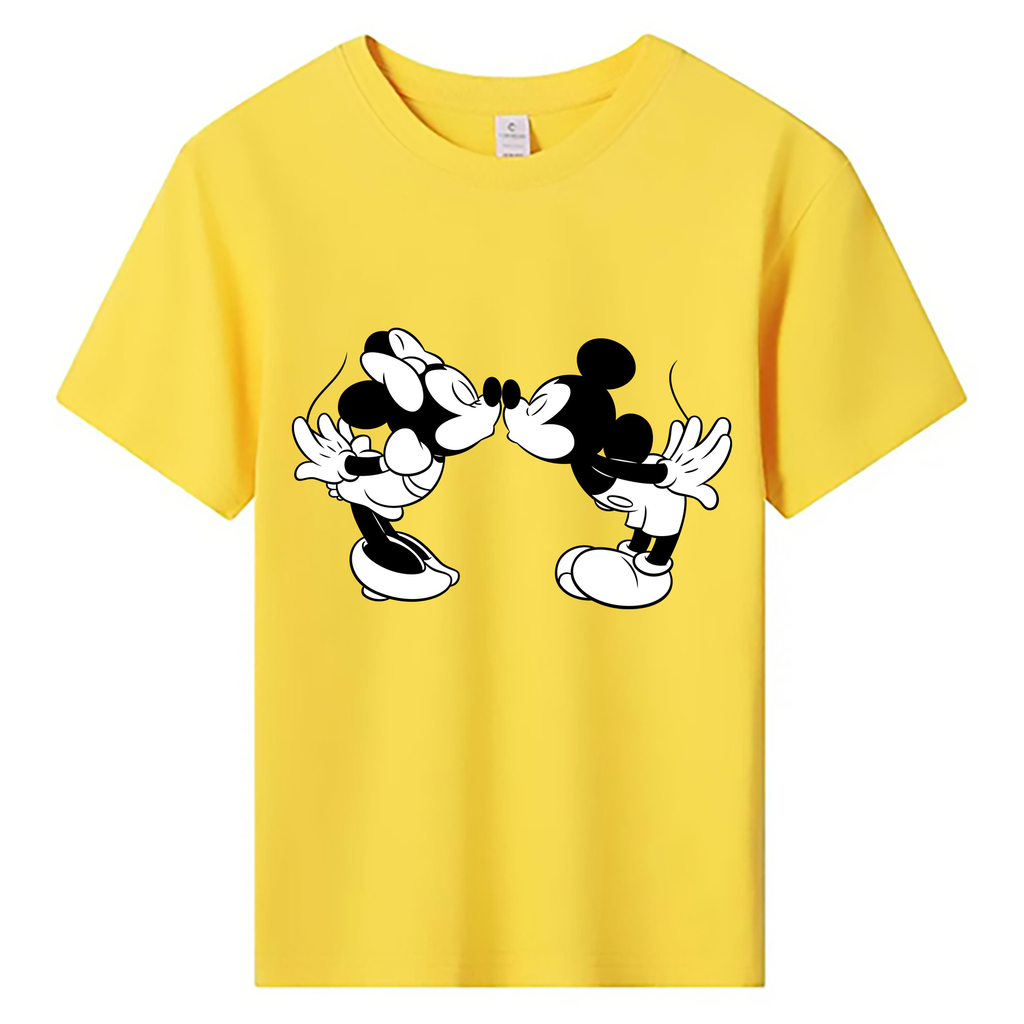 ミッキーマウス Mickey Mouse 綿100％キッズTシャツ（フロントプリント）