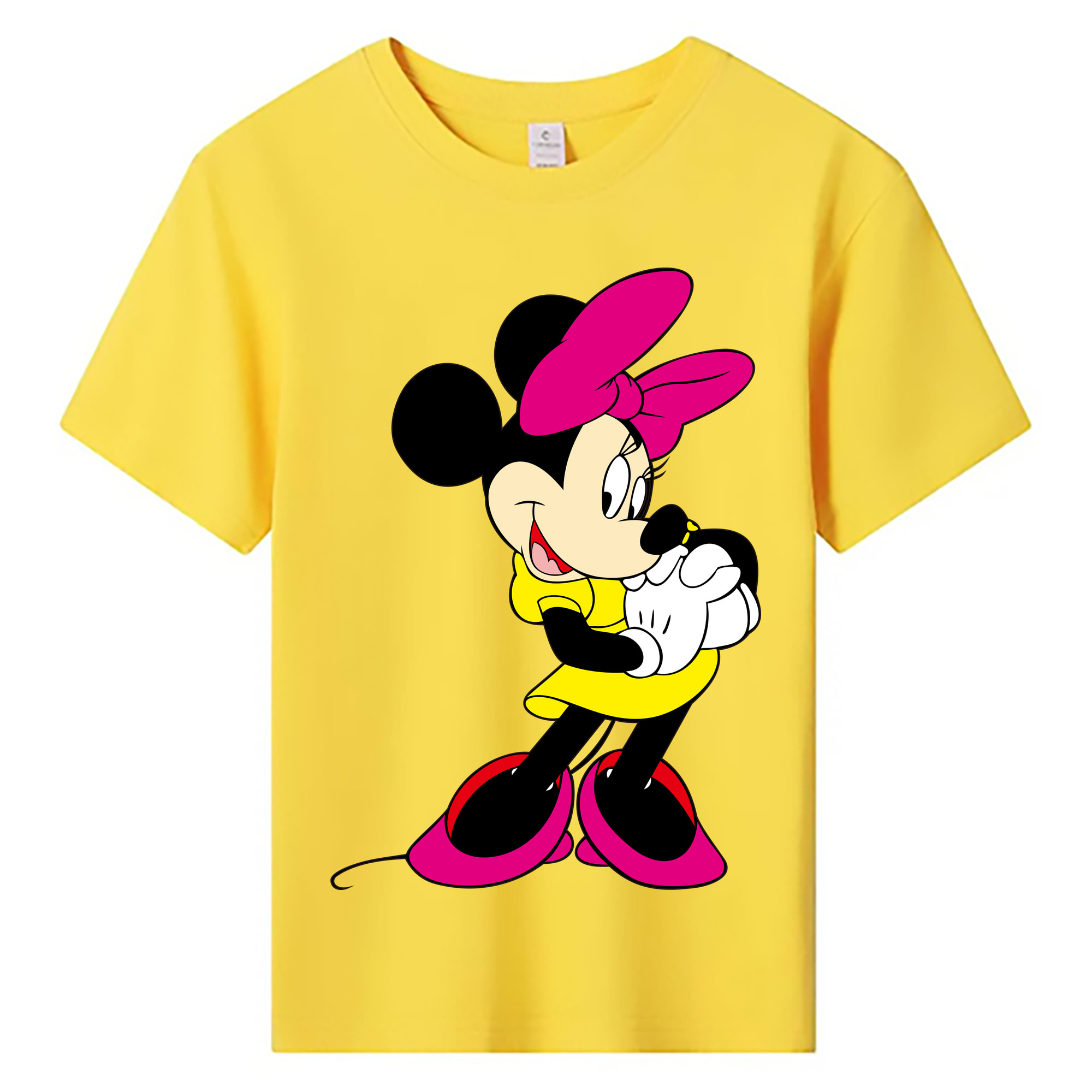 ミッキーマウス Mickey Mouse 綿100％キッズTシャツ（フロントプリント）