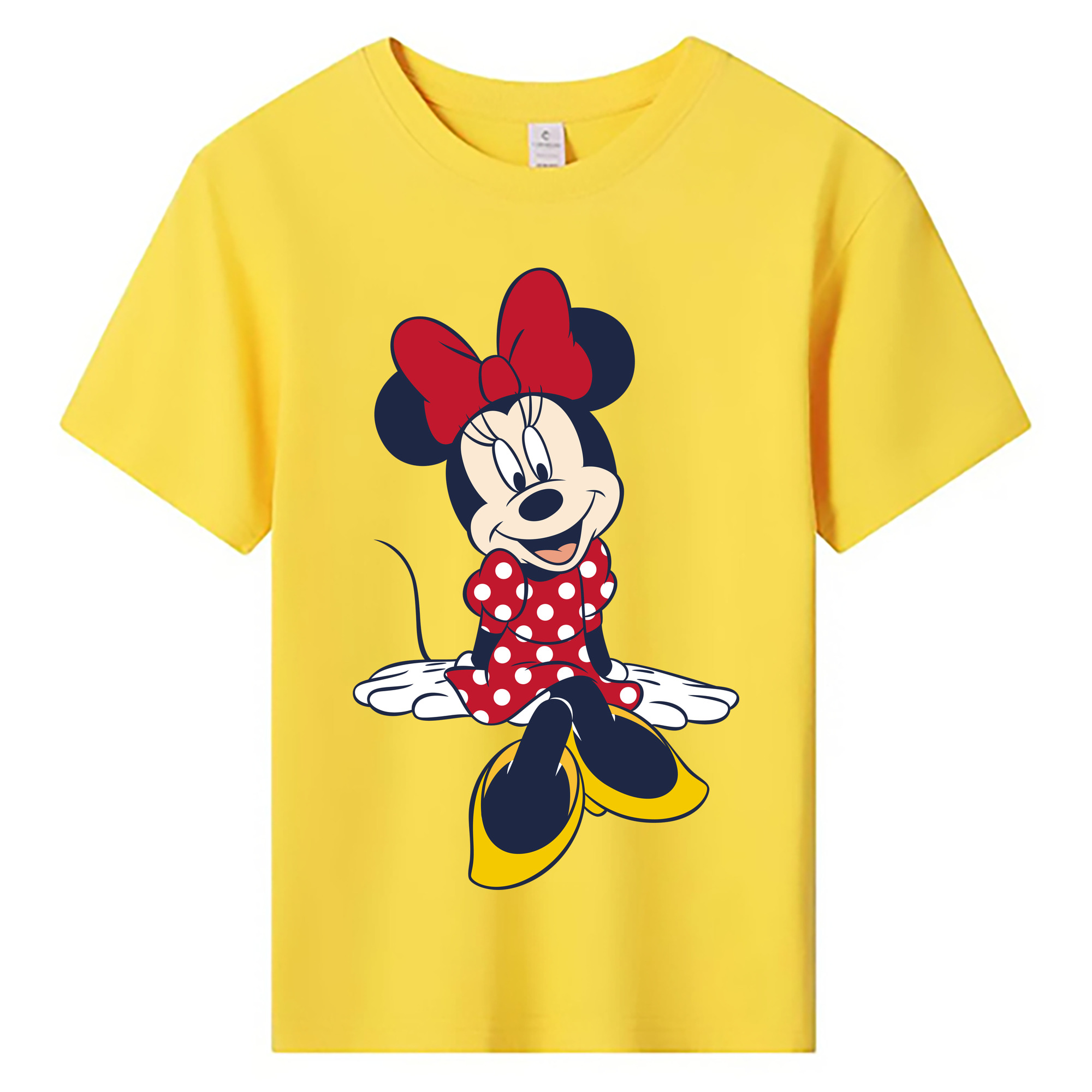 ミッキーマウス Mickey Mouse 綿100％キッズTシャツ（フロントプリント）