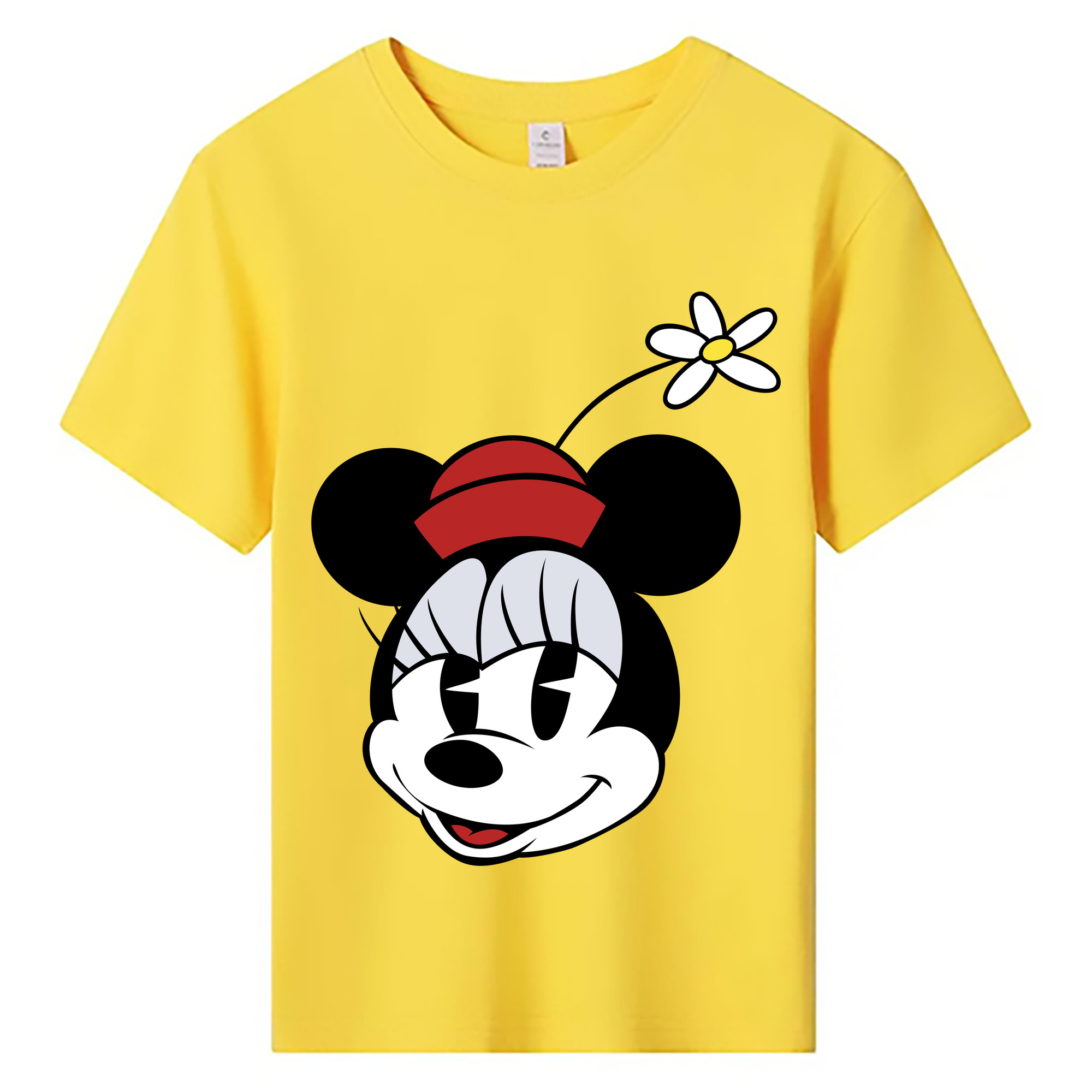 ミッキーマウス Mickey Mouse 綿100％キッズTシャツ（フロントプリント）