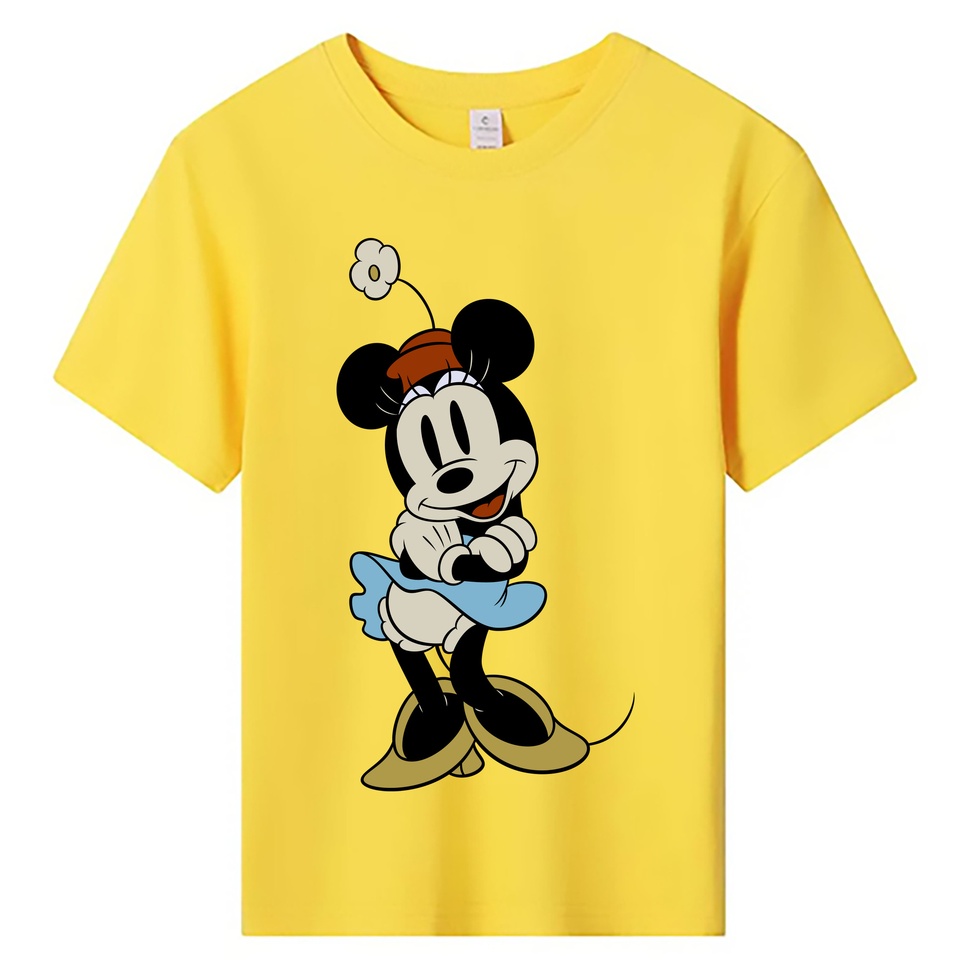 ミッキーマウス Mickey Mouse 綿100％キッズTシャツ（フロントプリント）