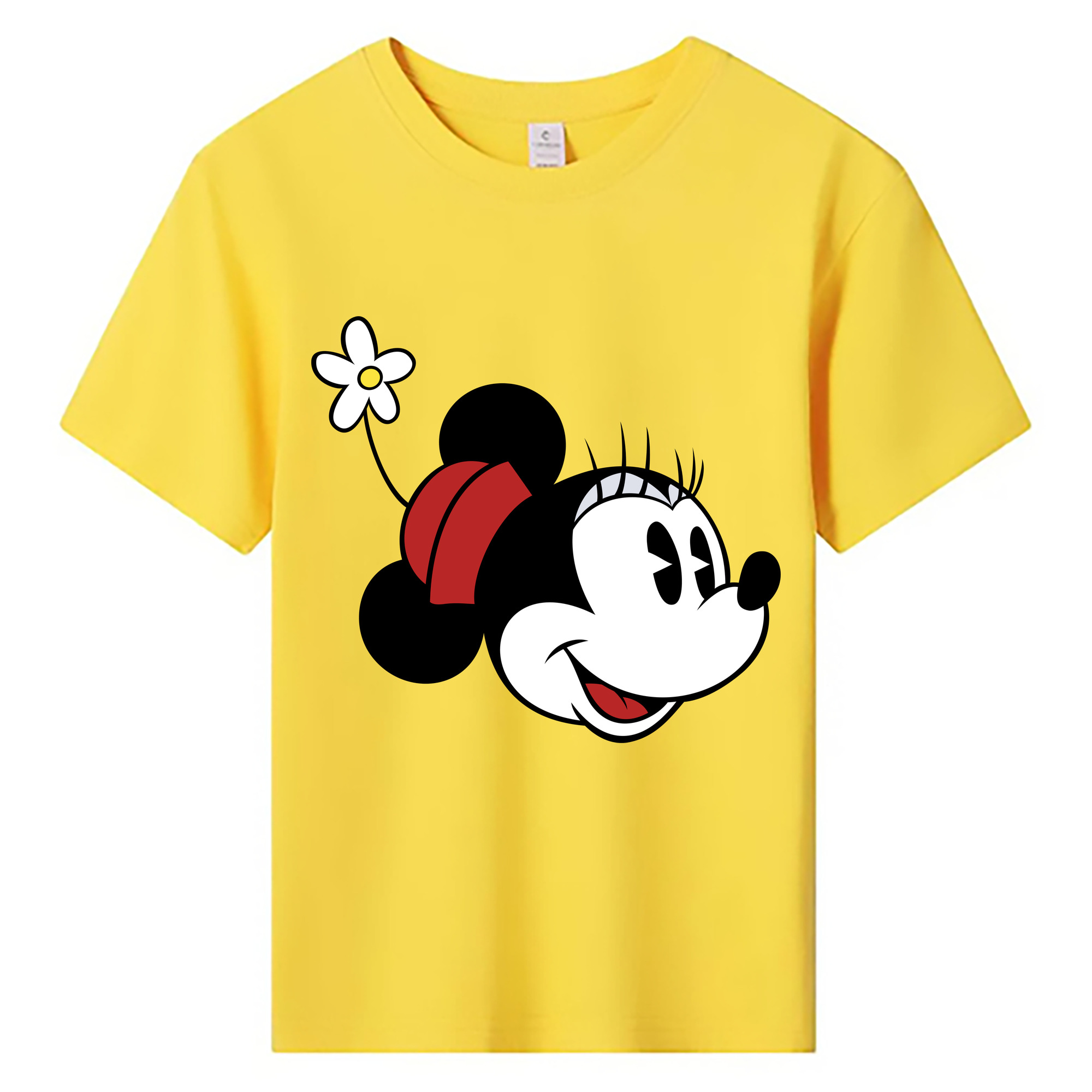 ミッキーマウス Mickey Mouse 綿100％キッズTシャツ（フロントプリント）